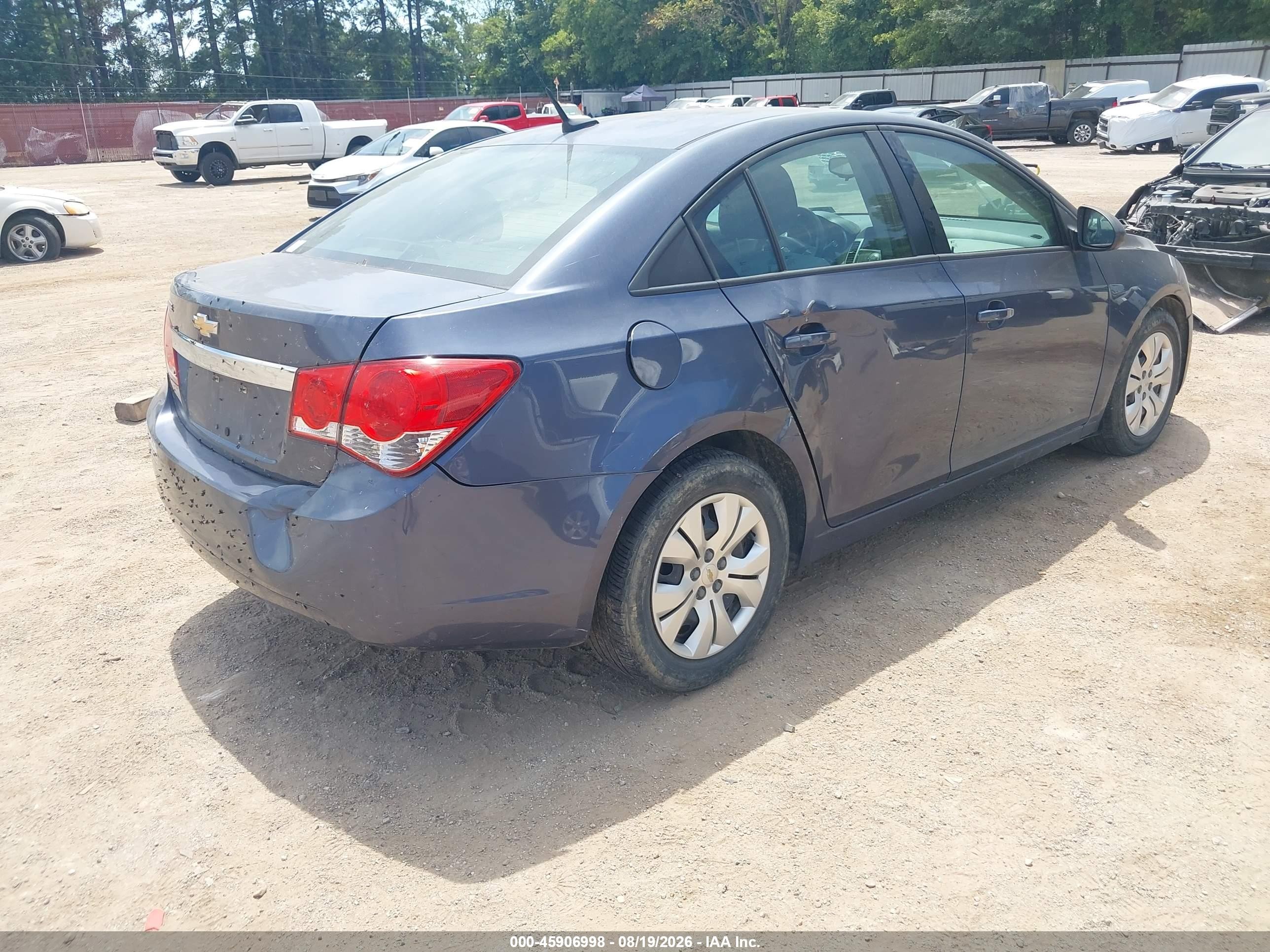 2013 Chevrolet Cruze Ls Auto Blue vin: 1G1PA5SH2D7311253