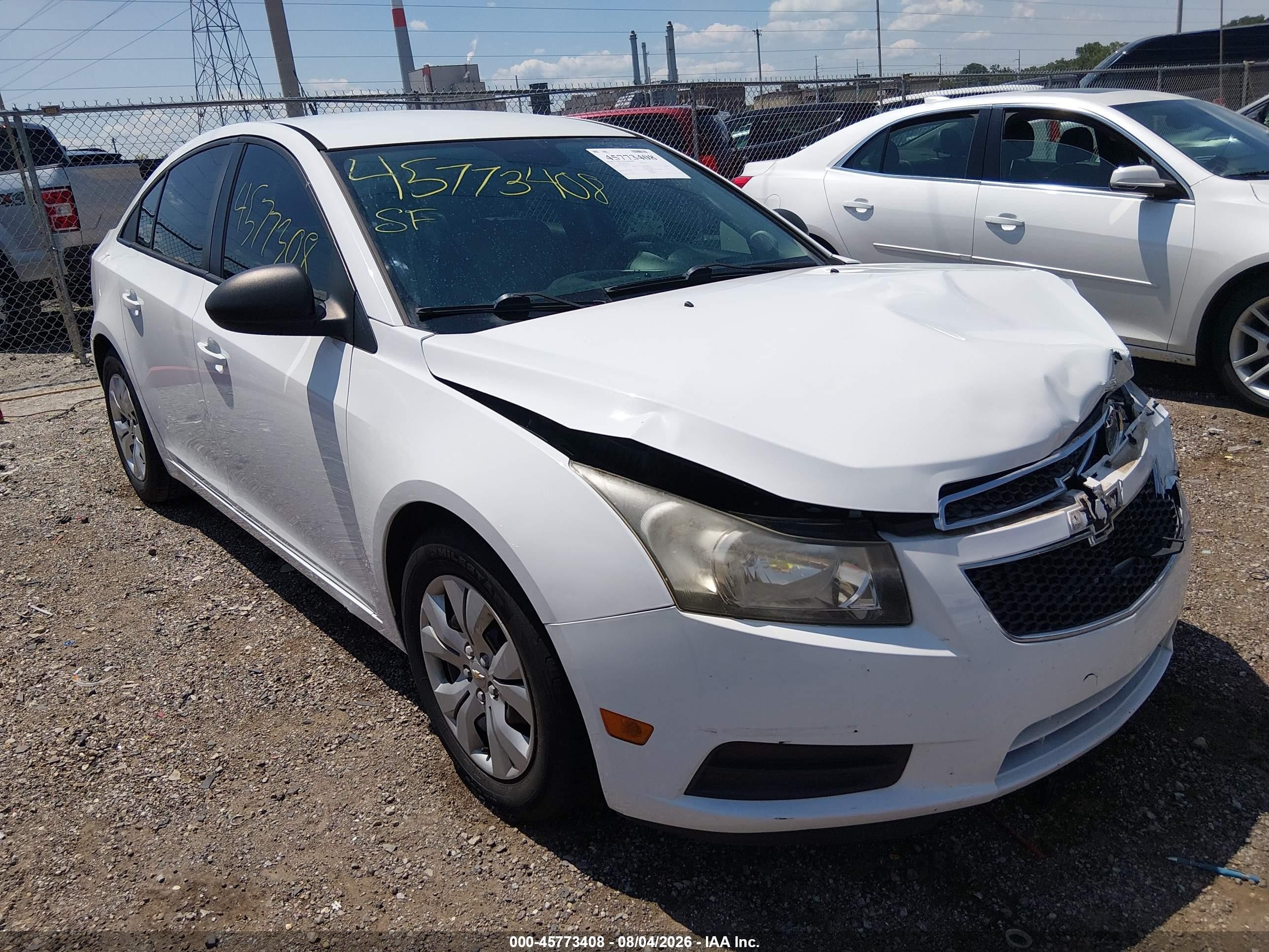 2014 Chevrolet Cruze Ls Auto Белый vin: 1G1PA5SH2E7114472