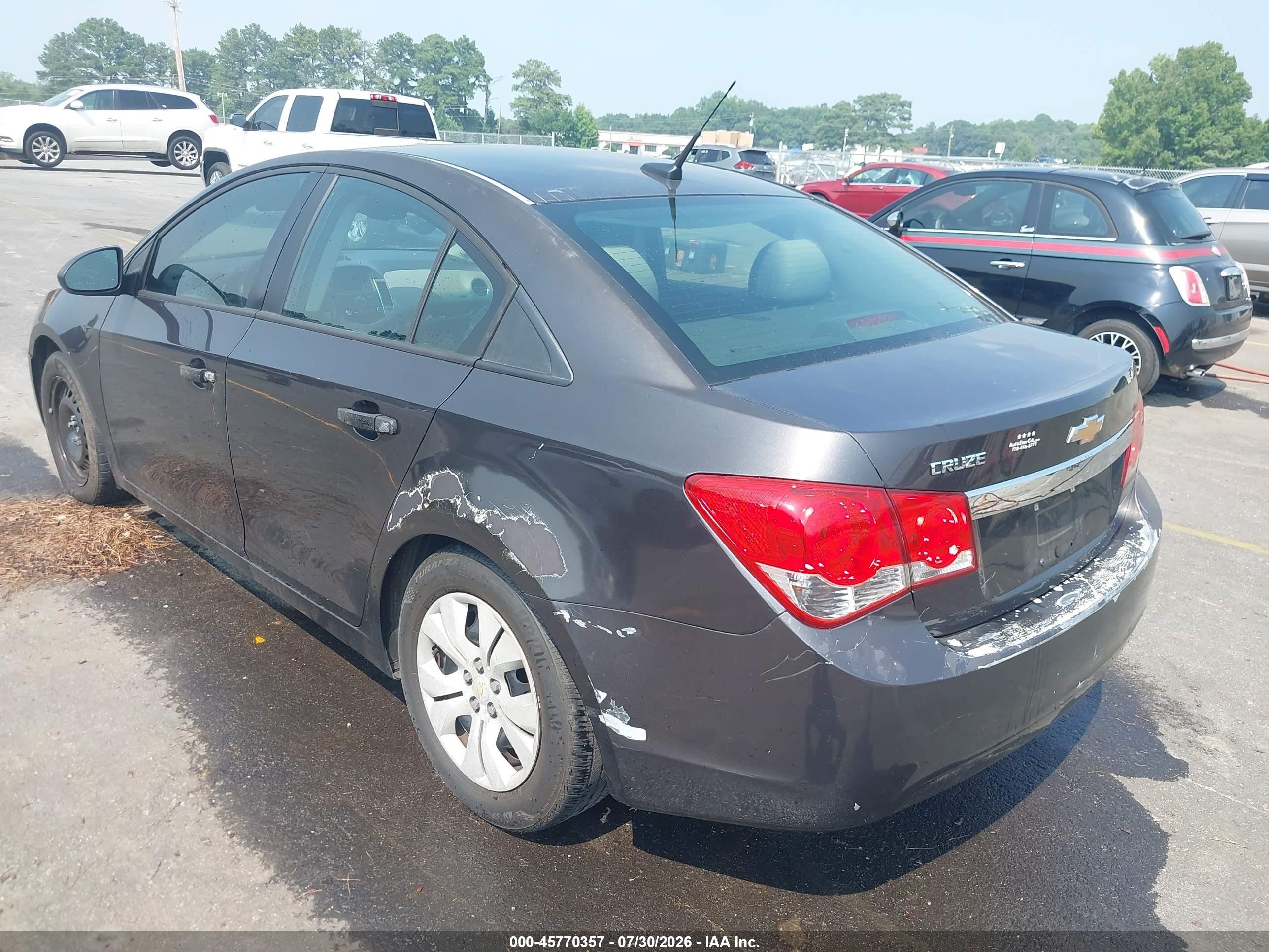 2014 Chevrolet Cruze Ls Auto Серый vin: 1G1PA5SH2E7160352