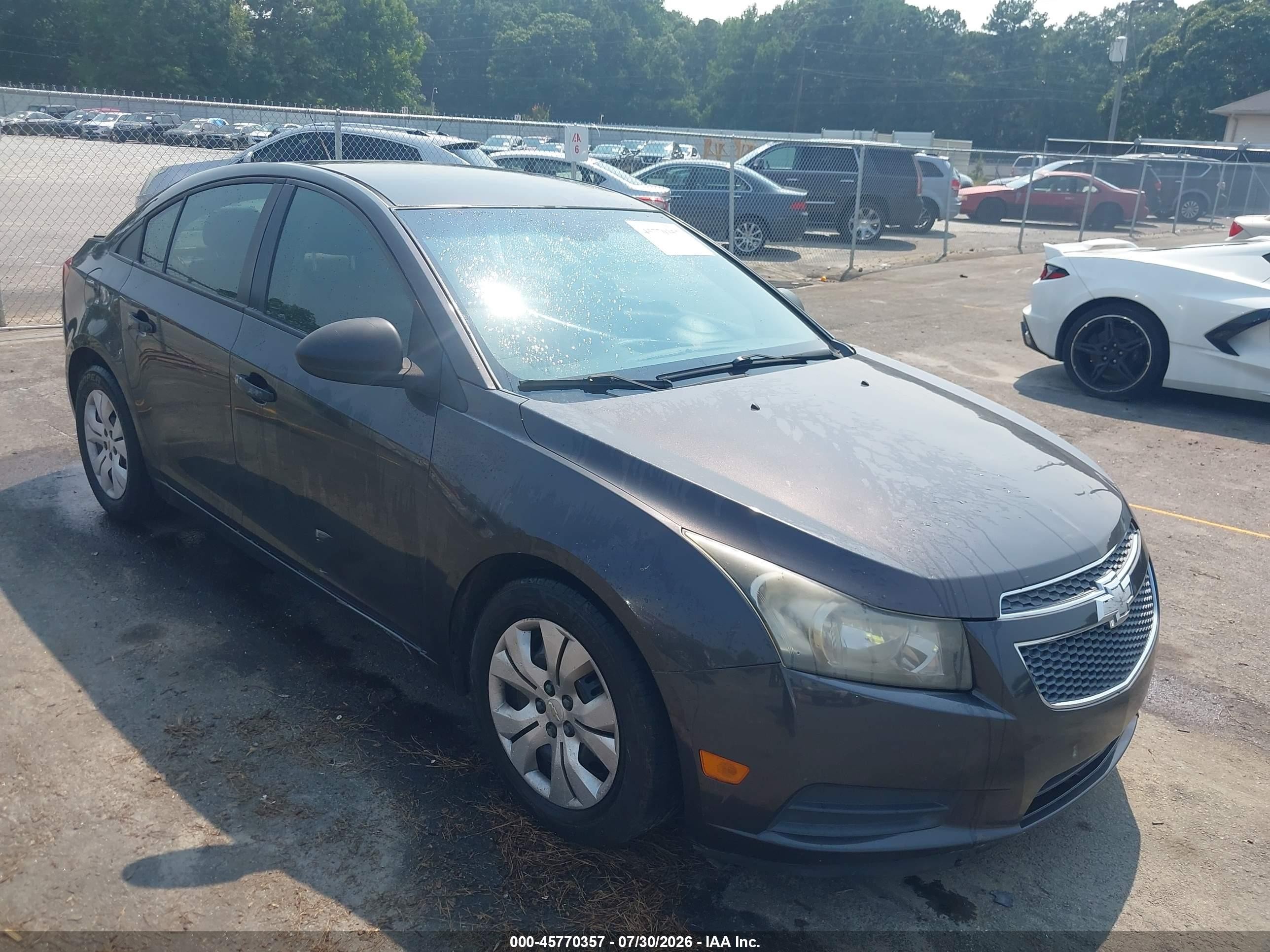 2014 Chevrolet Cruze Ls Auto Gray vin: 1G1PA5SH2E7160352