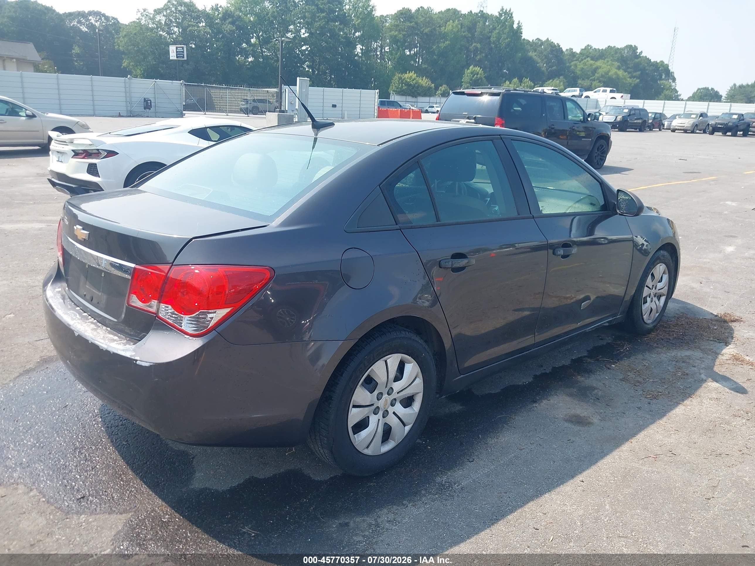 2014 Chevrolet Cruze Ls Auto Серый vin: 1G1PA5SH2E7160352