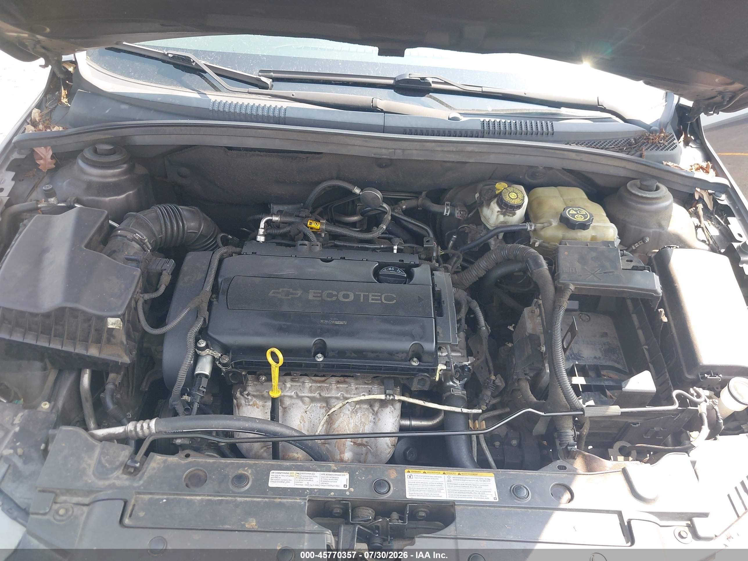 2014 Chevrolet Cruze Ls Auto Серый vin: 1G1PA5SH2E7160352