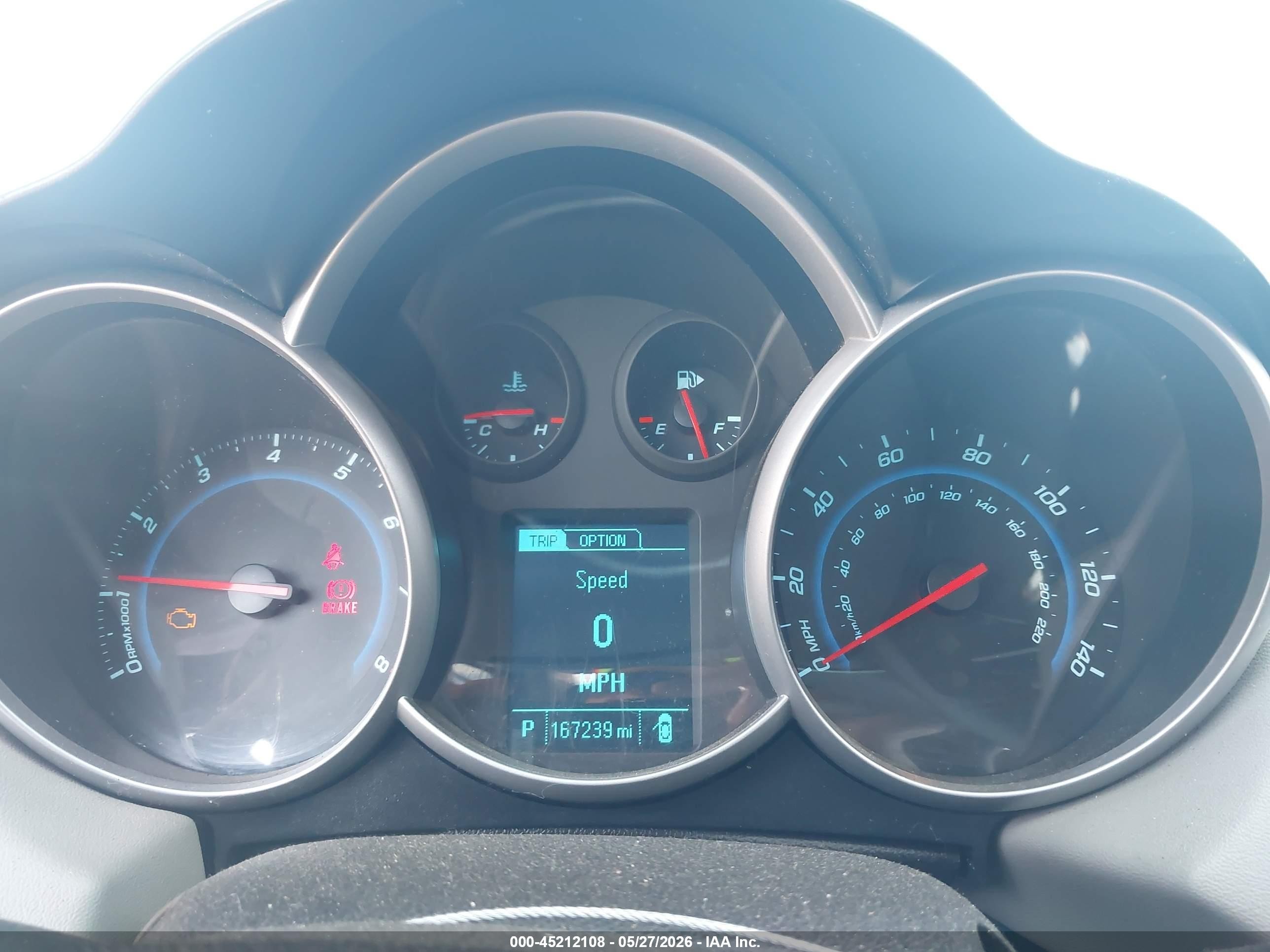 2014 Chevrolet Cruze Ls Auto Blue vin: 1G1PA5SH2E7172730
