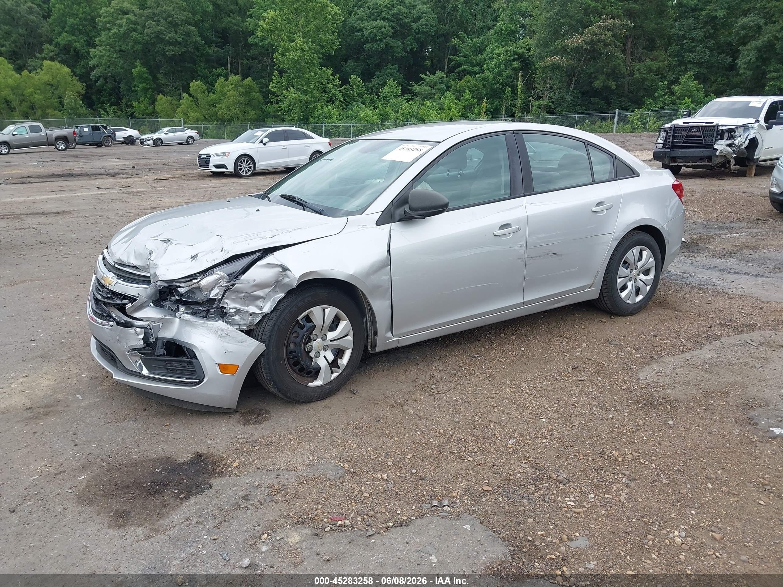 2015 Chevrolet Cruze Ls Auto Silver vin: 1G1PA5SH2F7145951