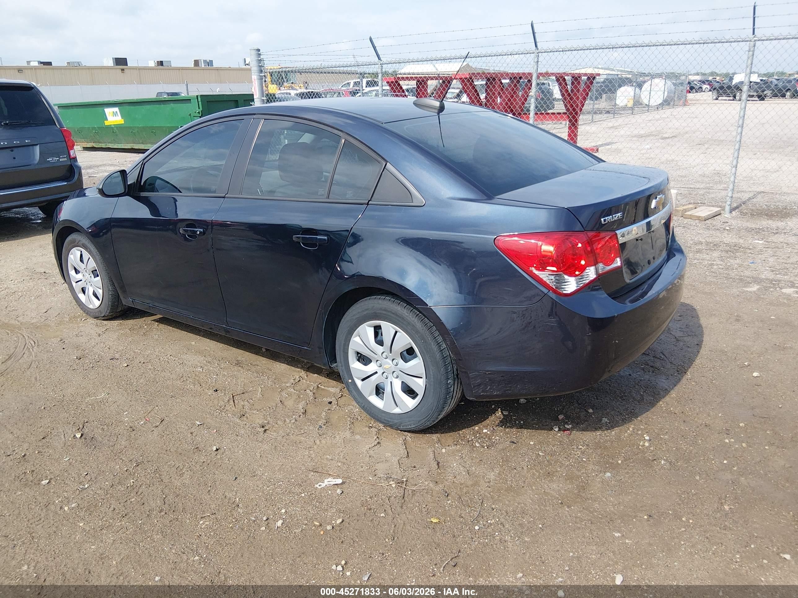 2015 Chevrolet Cruze Ls Auto Dark Blue vin: 1G1PA5SH2F7210989