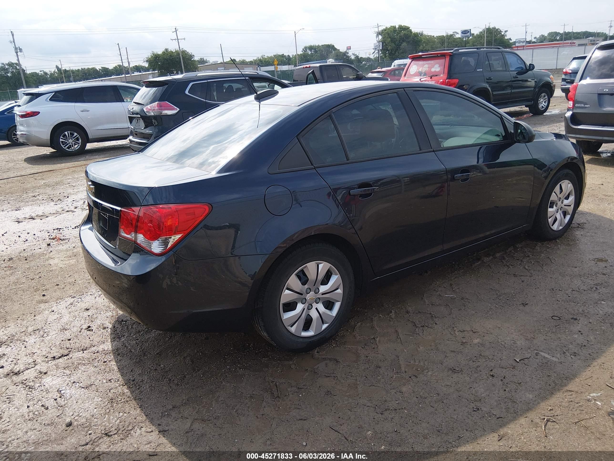 2015 Chevrolet Cruze Ls Auto Dark Blue vin: 1G1PA5SH2F7210989