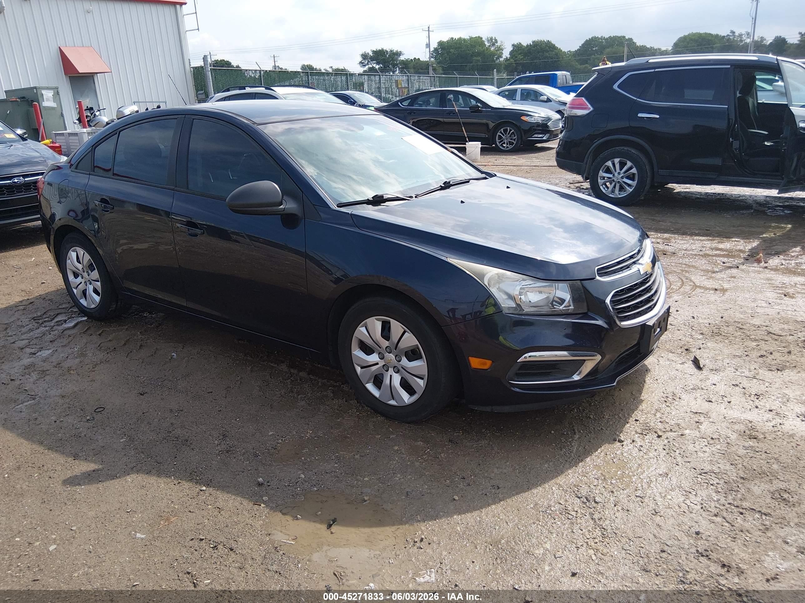 2015 Chevrolet Cruze Ls Auto Dark Blue vin: 1G1PA5SH2F7210989