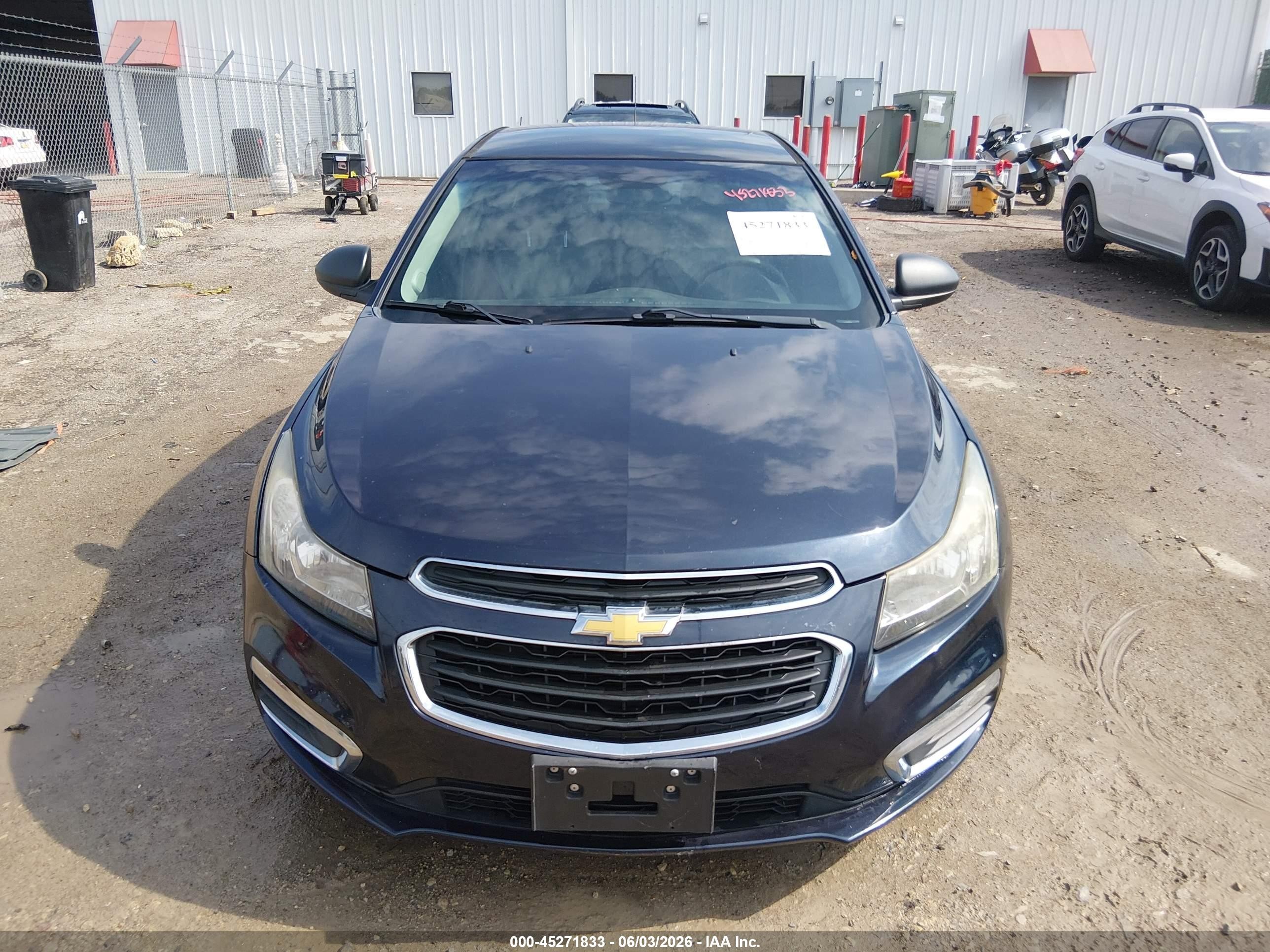 2015 Chevrolet Cruze Ls Auto Dark Blue vin: 1G1PA5SH2F7210989