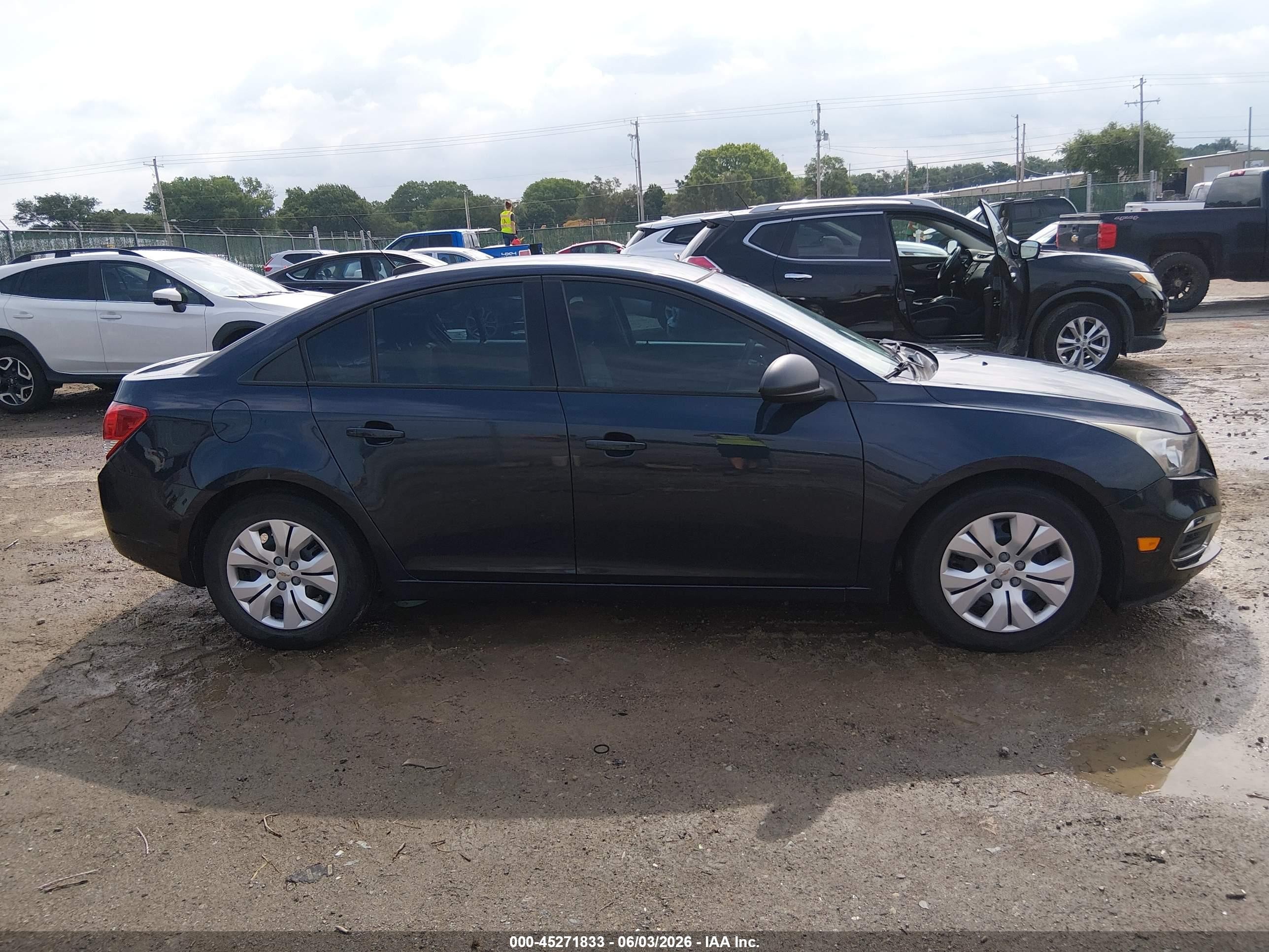 2015 Chevrolet Cruze Ls Auto Dark Blue vin: 1G1PA5SH2F7210989