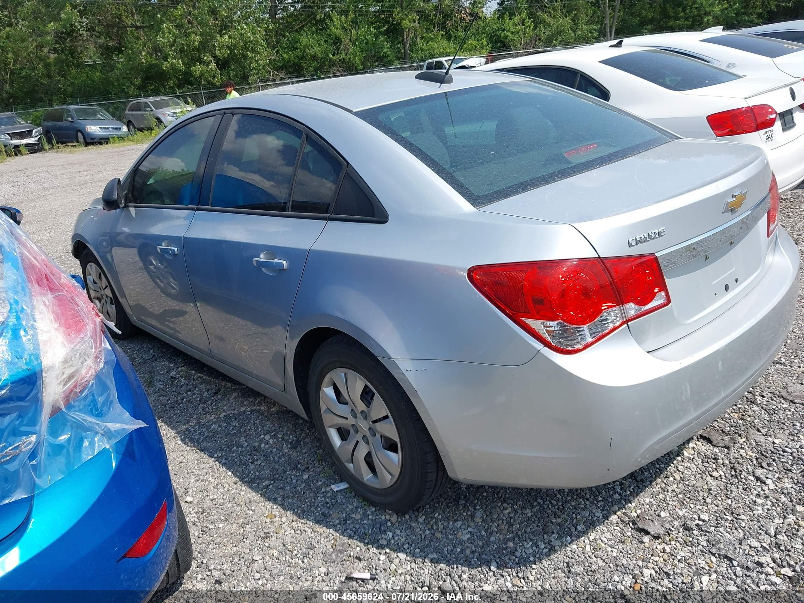 2015 Chevrolet Cruze Ls Auto Silver vin: 1G1PA5SH2F7271355