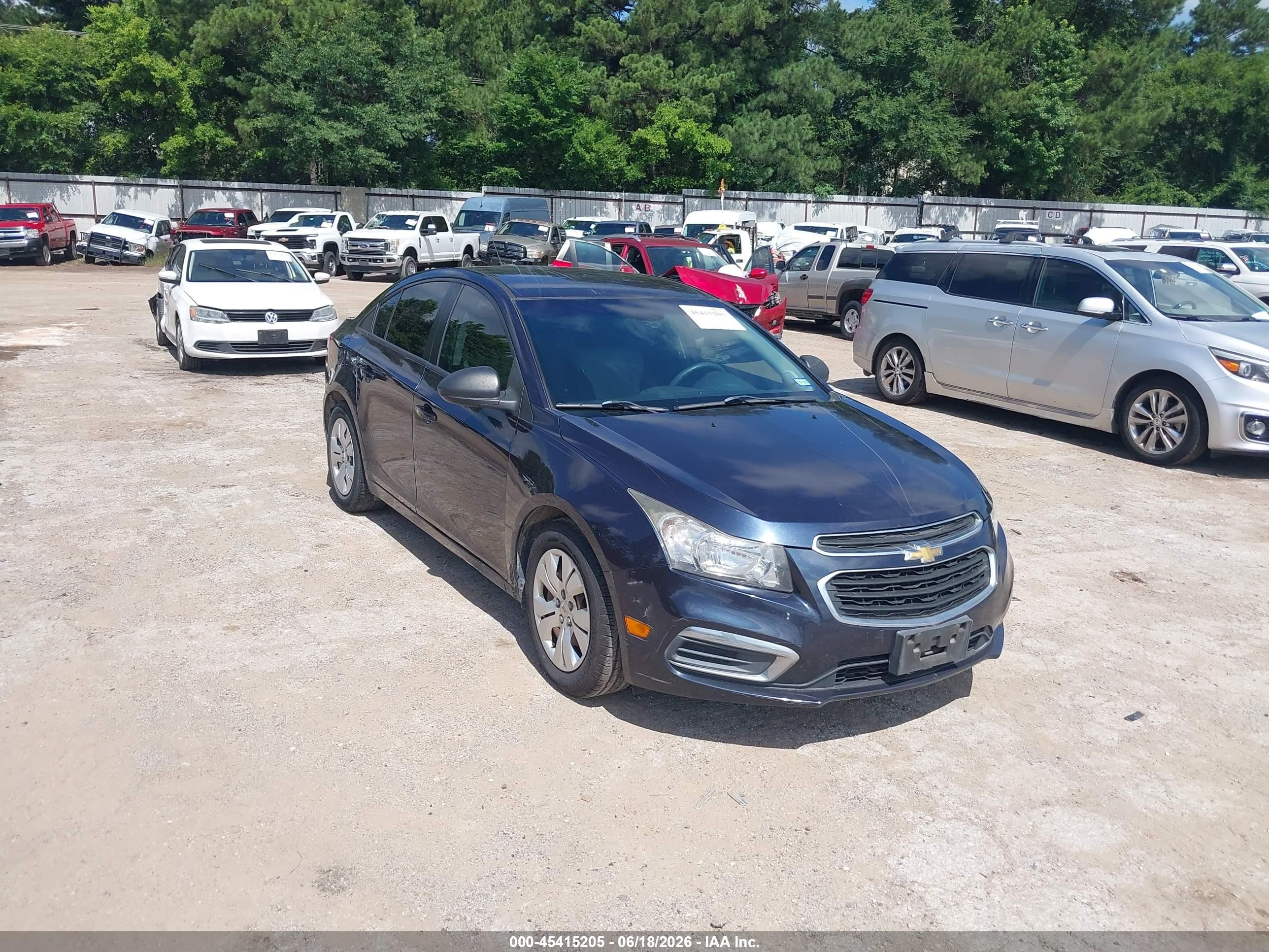 2015 Chevrolet Cruze Ls Auto Синий vin: 1G1PA5SH2F7272974