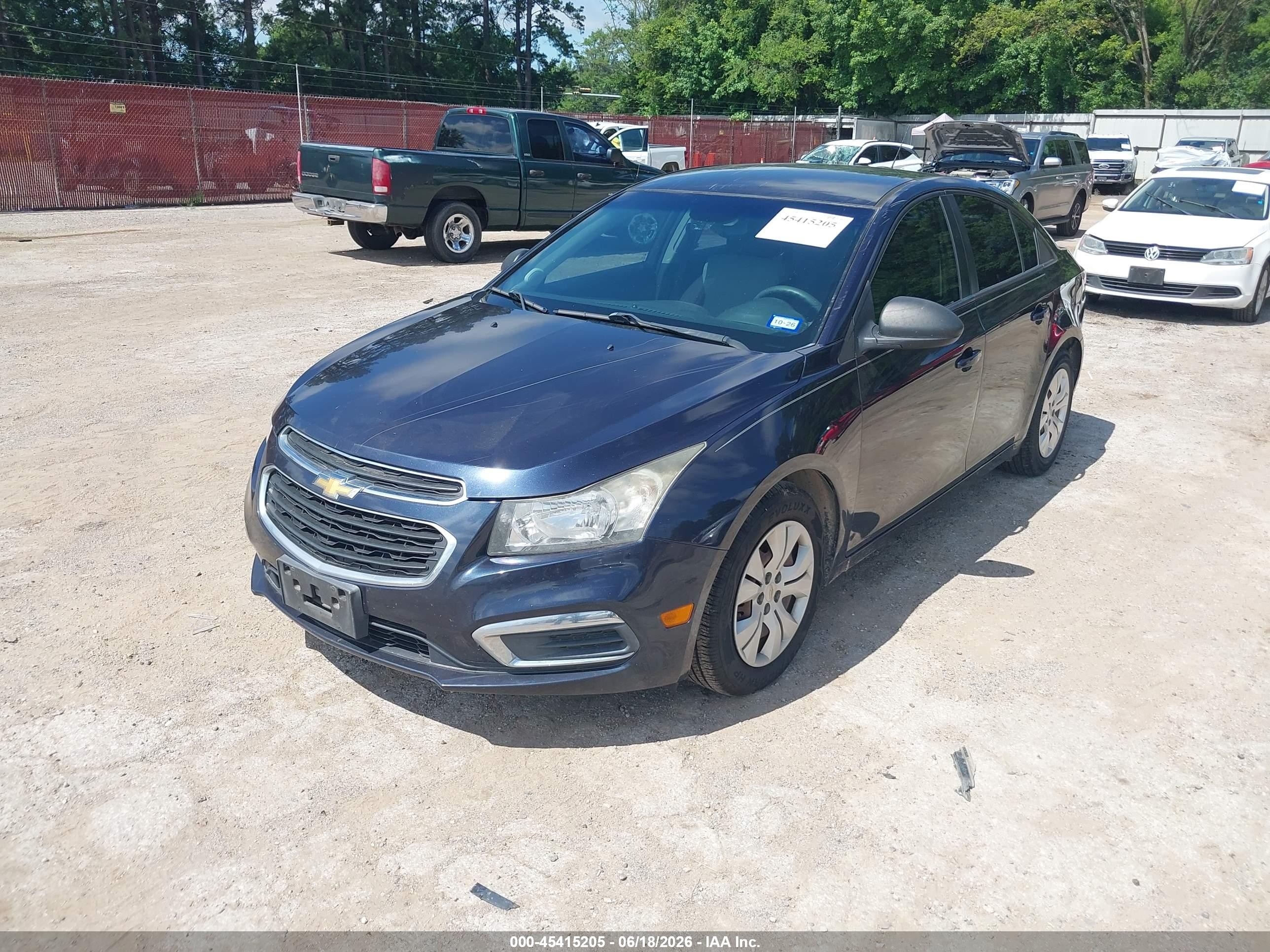 2015 Chevrolet Cruze Ls Auto Синий vin: 1G1PA5SH2F7272974