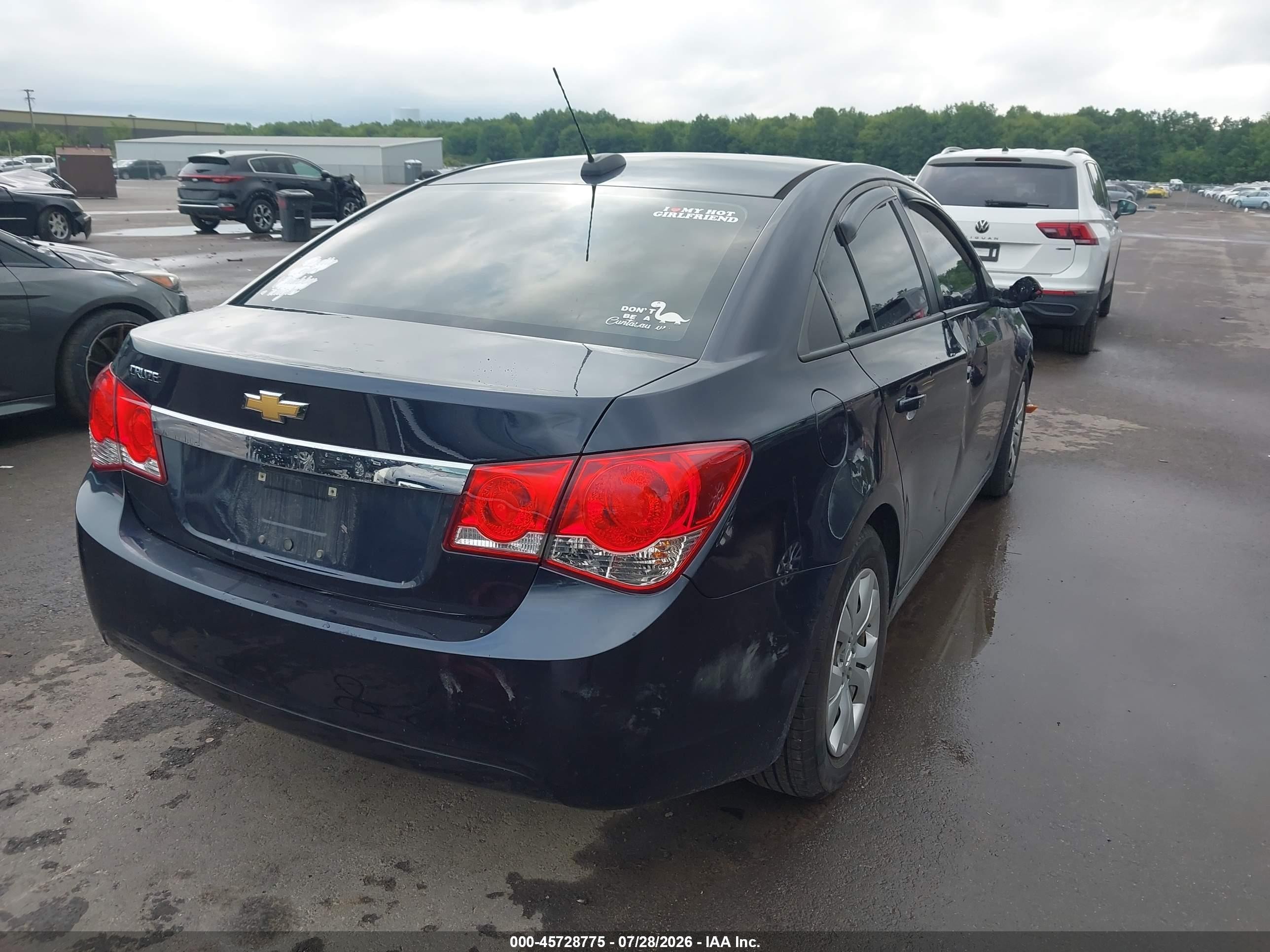 2015 Chevrolet Cruze Ls Auto Blue vin: 1G1PA5SH2F7294344