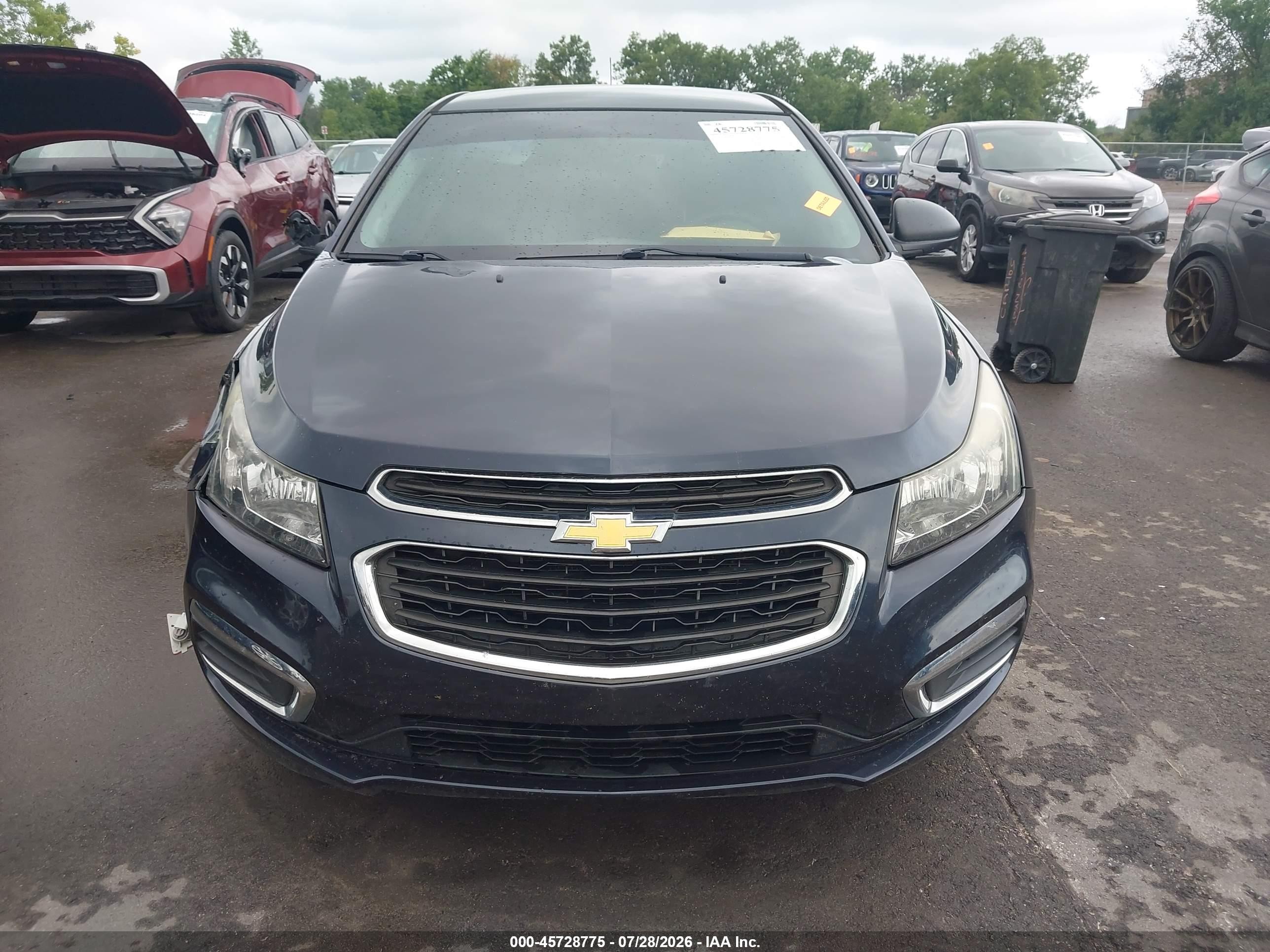 2015 Chevrolet Cruze Ls Auto Blue vin: 1G1PA5SH2F7294344