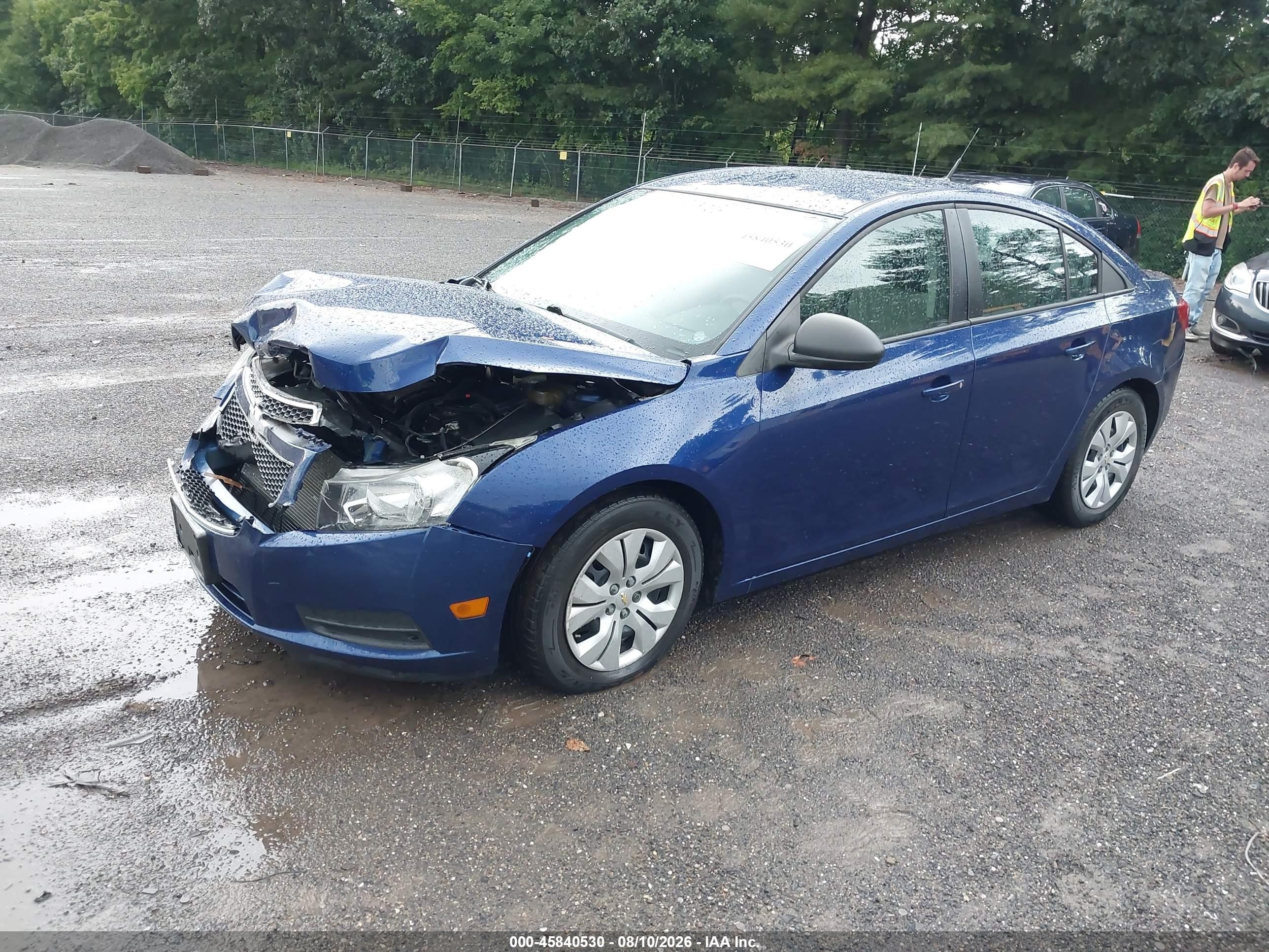 2013 Chevrolet Cruze Ls Auto Синий vin: 1G1PA5SH3D7156874