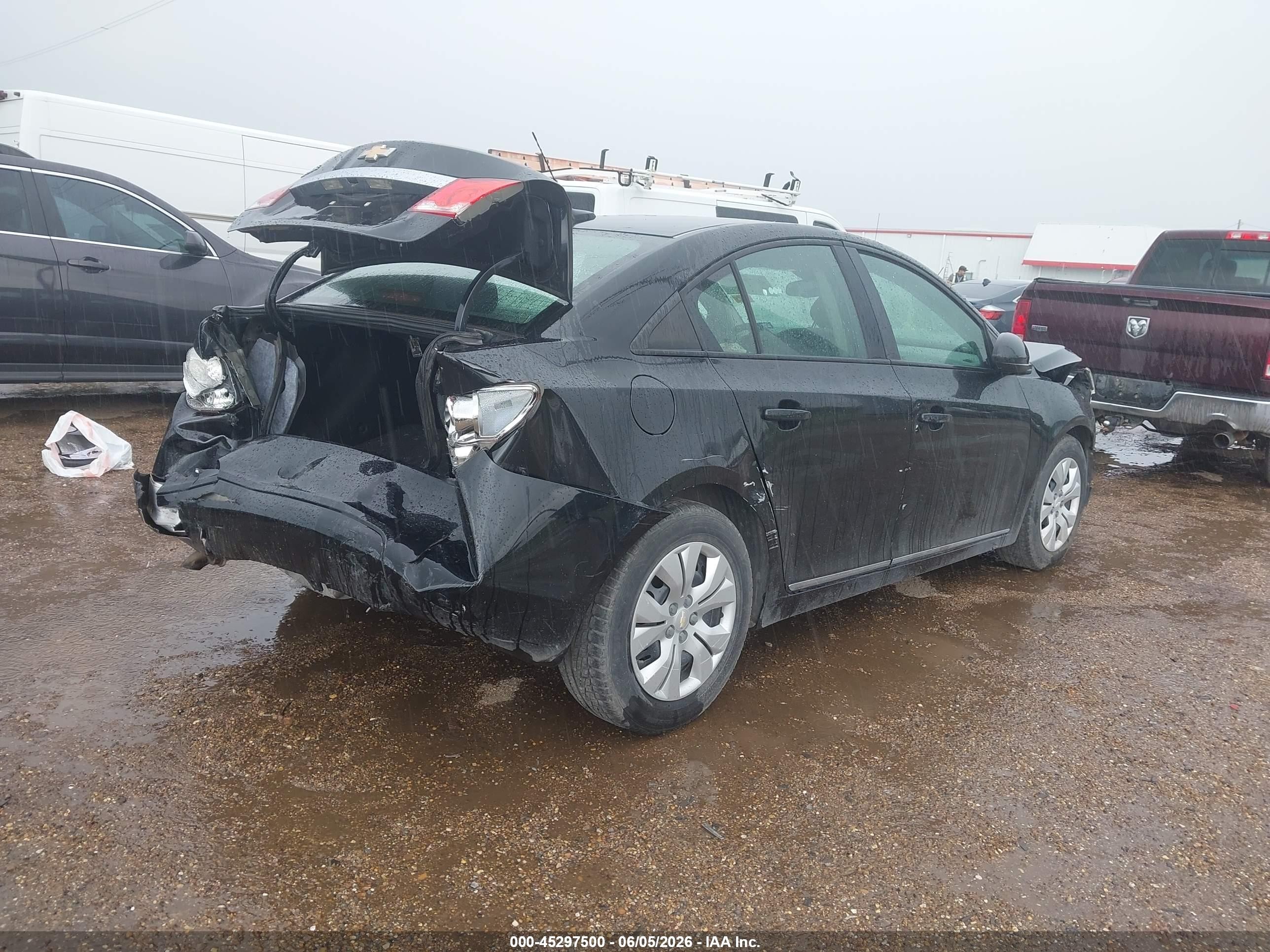 2013 Chevrolet Cruze Ls Auto Black vin: 1G1PA5SH3D7216233