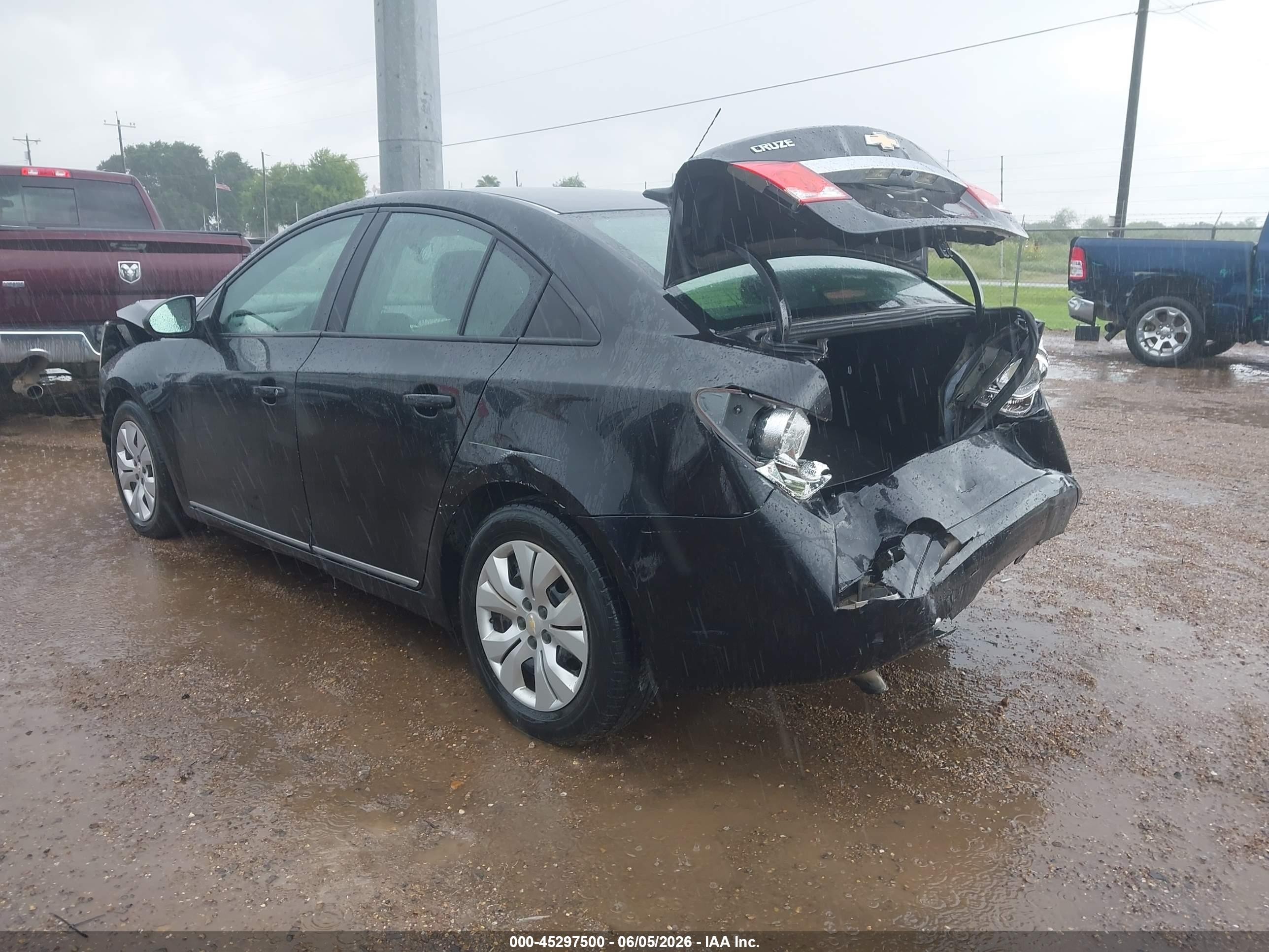 2013 Chevrolet Cruze Ls Auto Black vin: 1G1PA5SH3D7216233