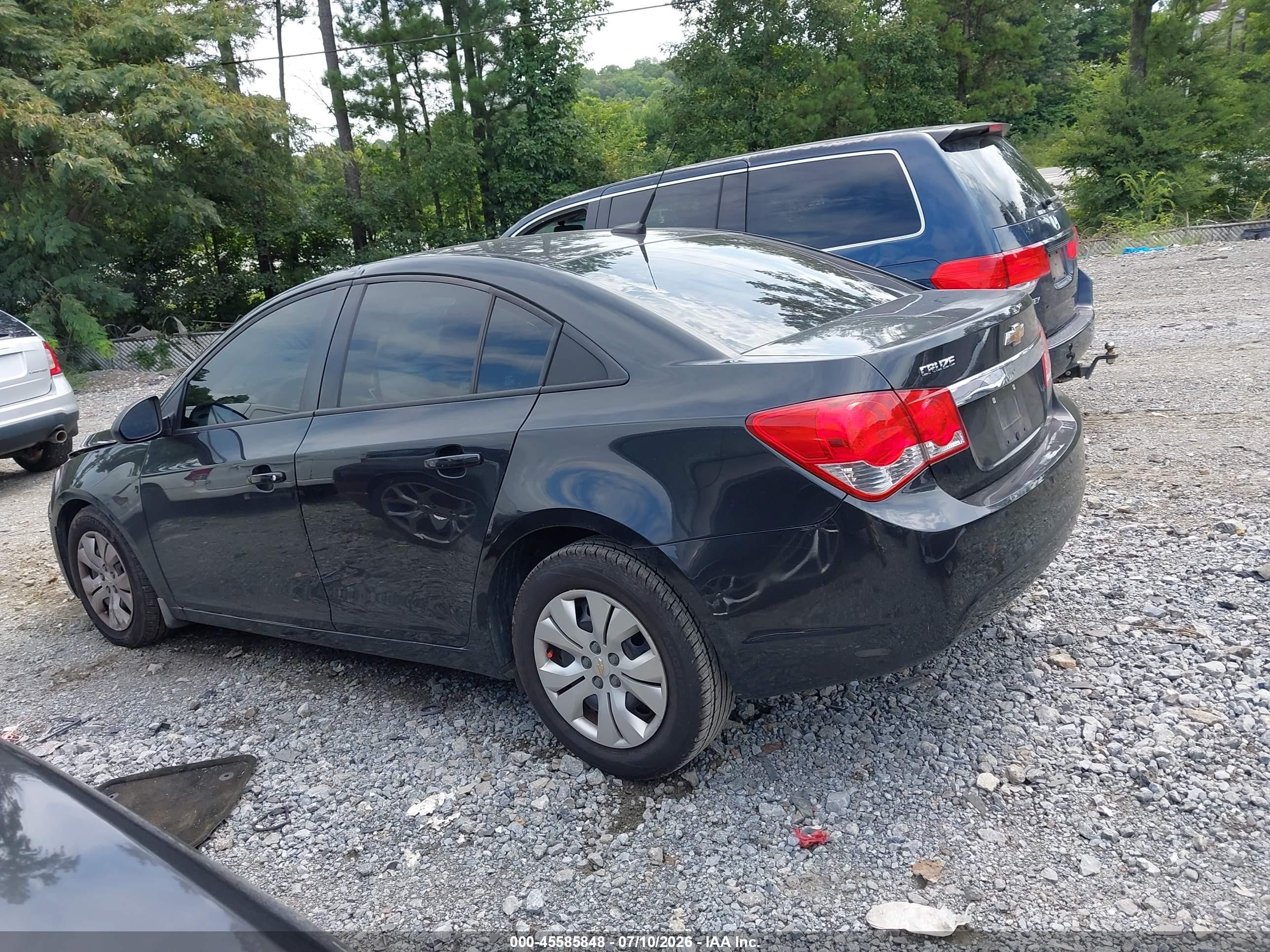 2014 Chevrolet Cruze Ls Auto Black vin: 1G1PA5SH3E7216878