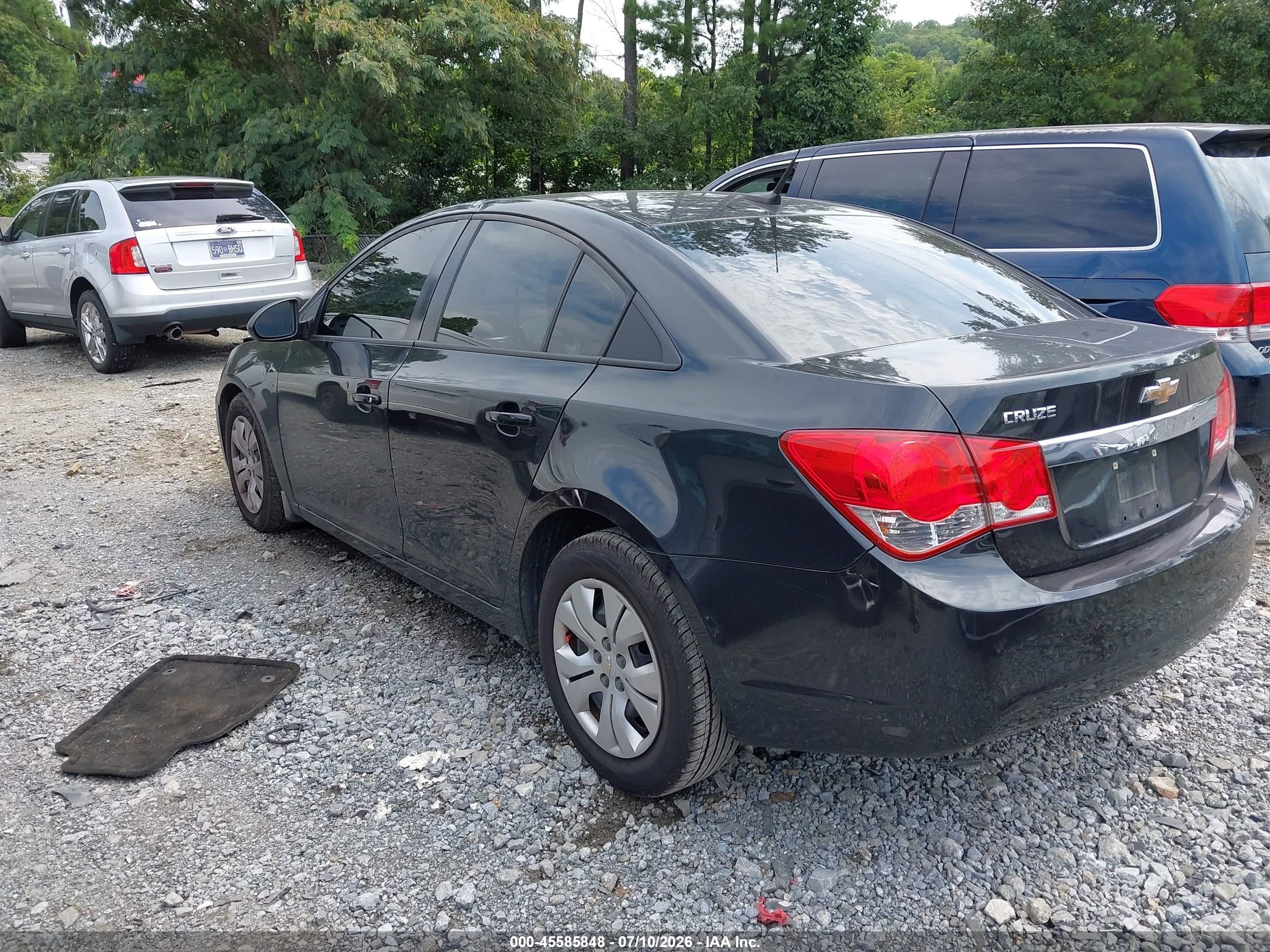2014 Chevrolet Cruze Ls Auto Black vin: 1G1PA5SH3E7216878
