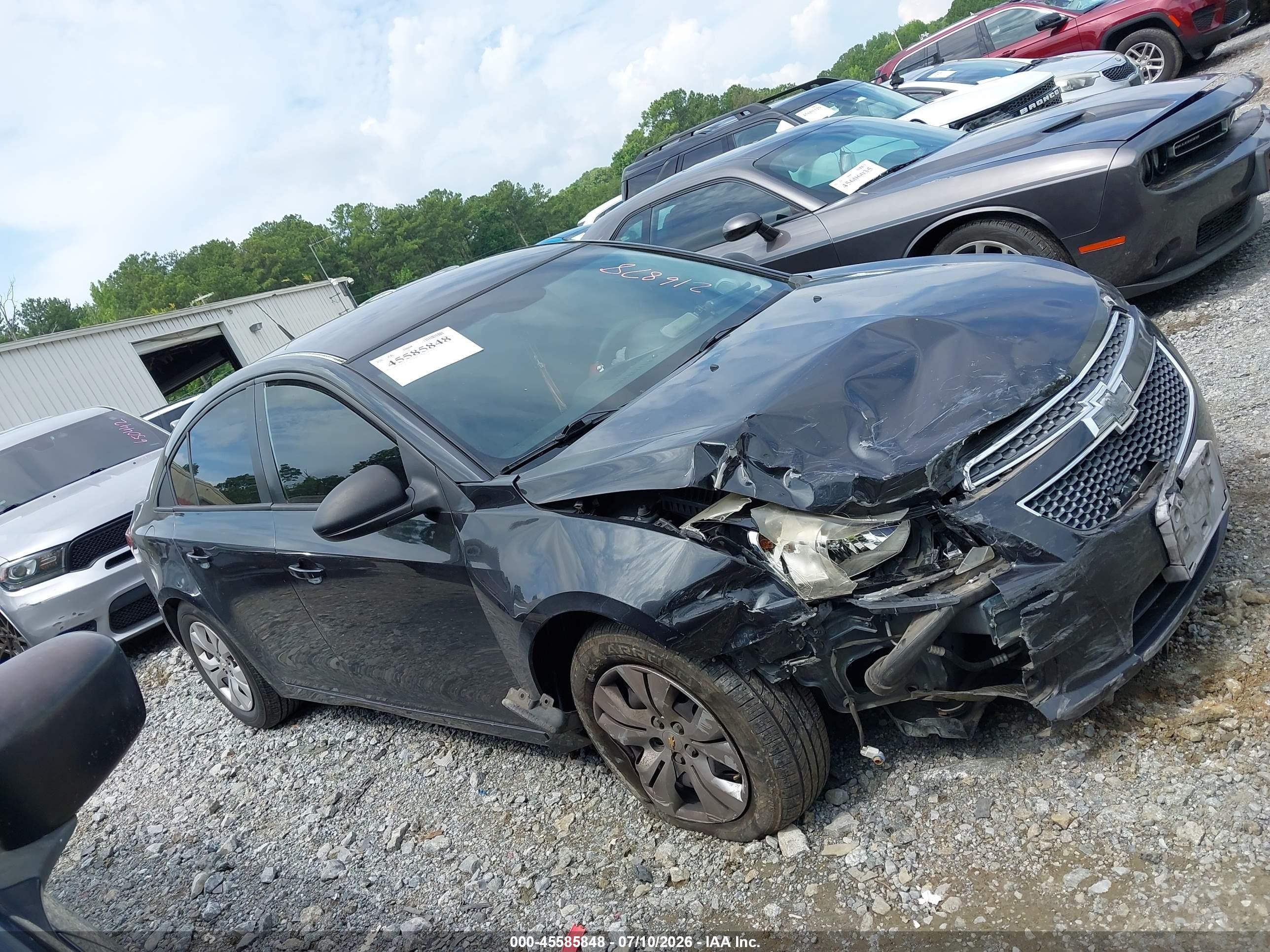 2014 Chevrolet Cruze Ls Auto Black vin: 1G1PA5SH3E7216878