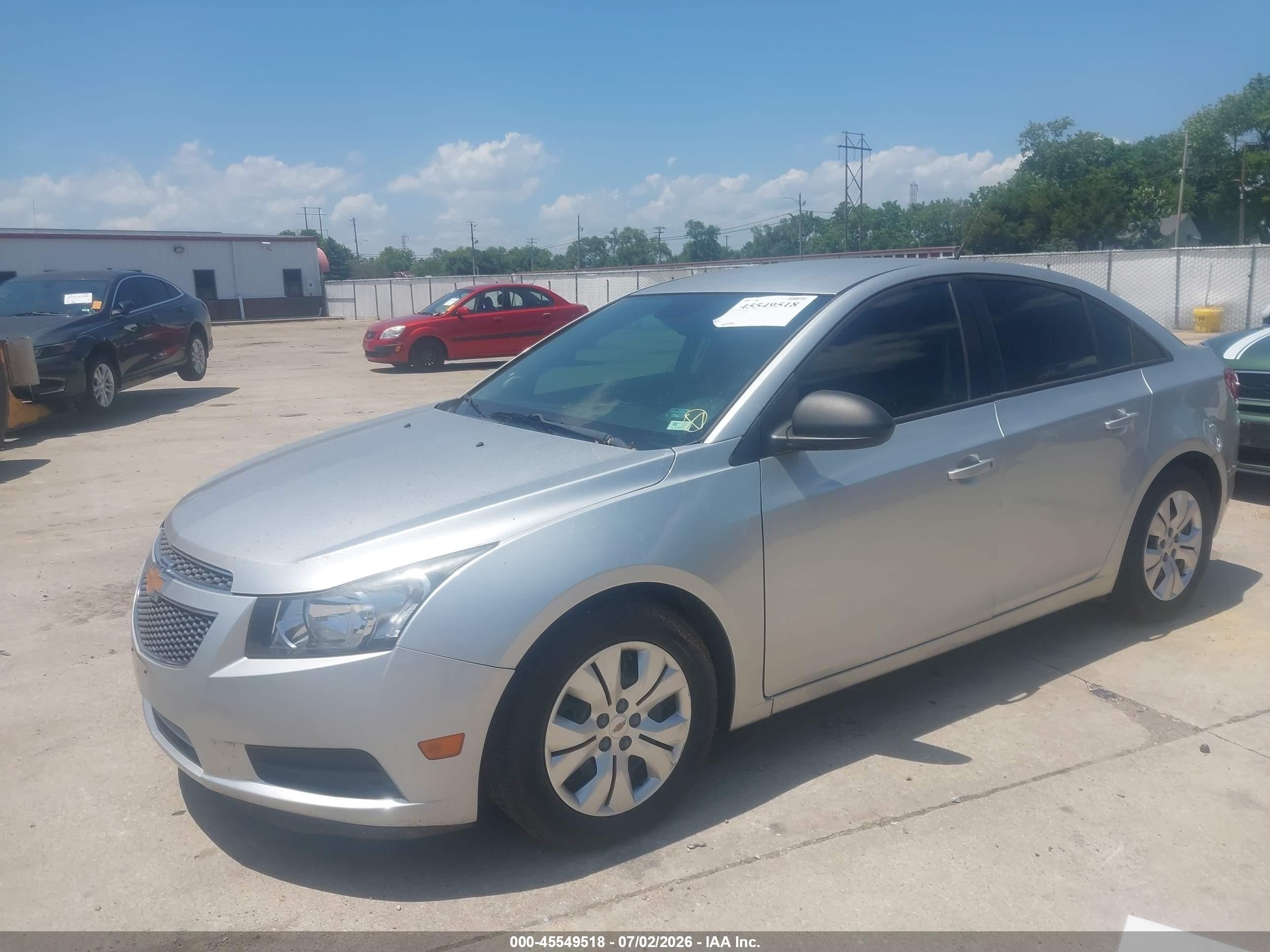 2014 Chevrolet Cruze Ls Auto Silver vin: 1G1PA5SH3E7338897