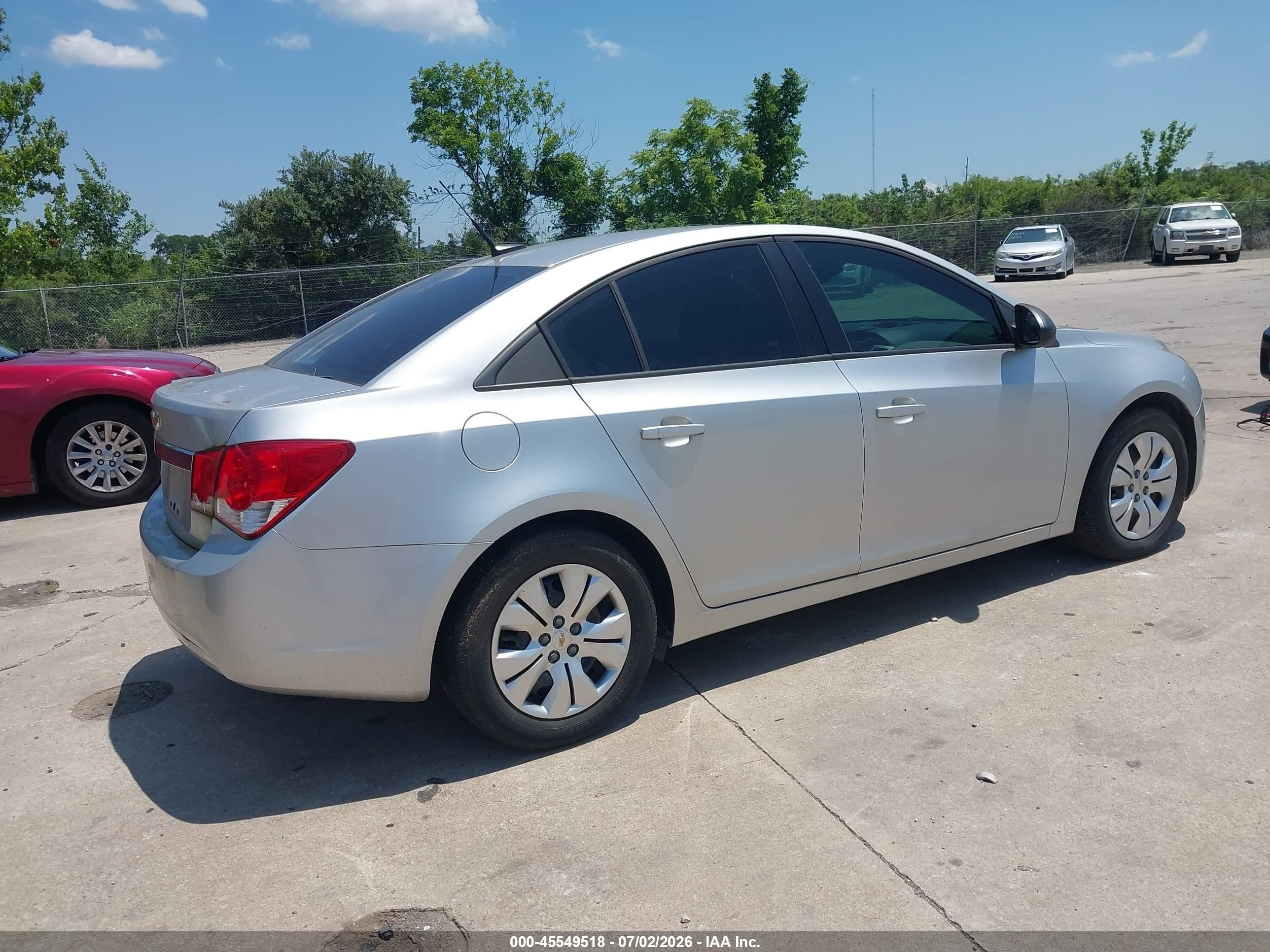 2014 Chevrolet Cruze Ls Auto Silver vin: 1G1PA5SH3E7338897