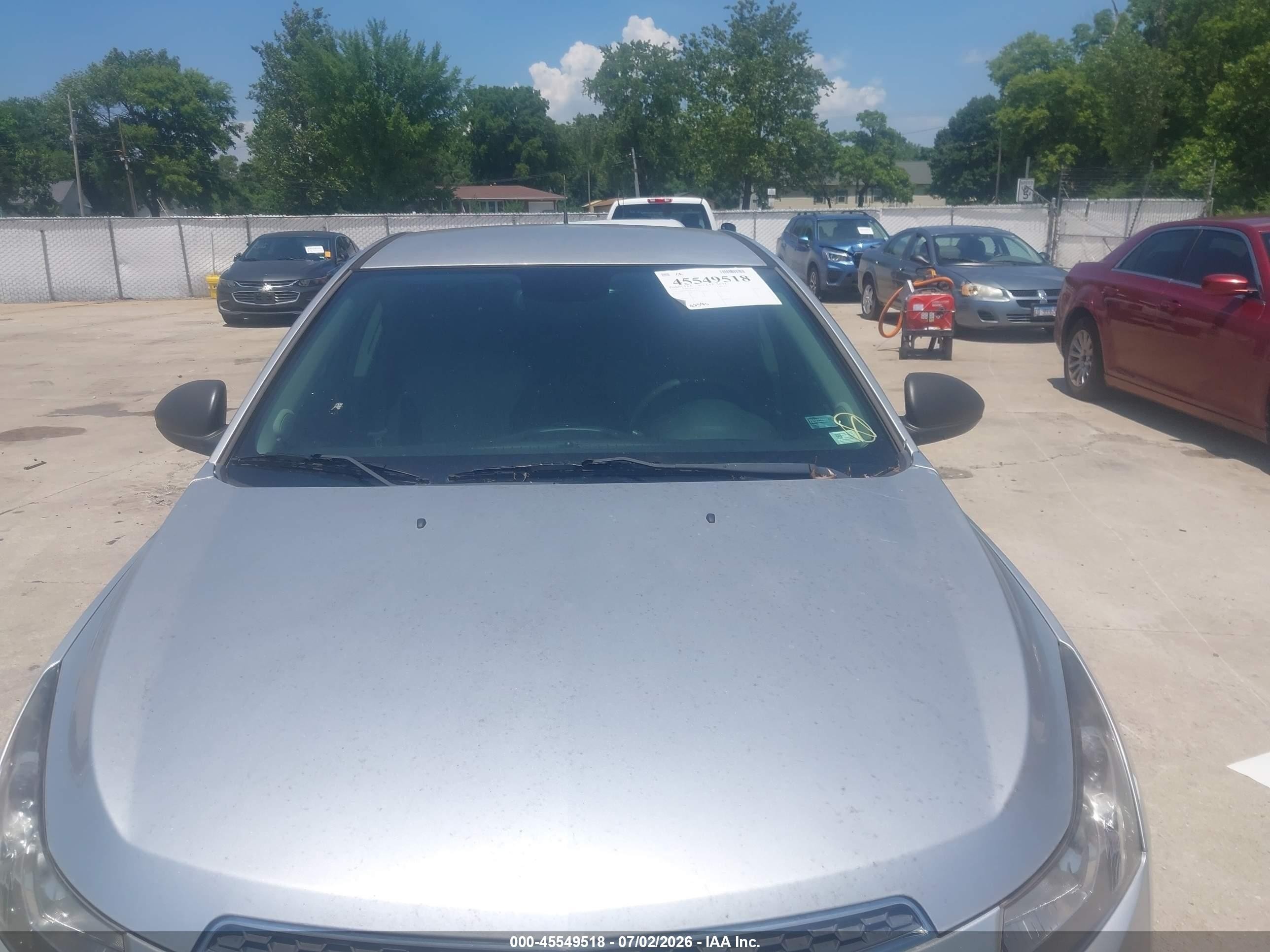 2014 Chevrolet Cruze Ls Auto Silver vin: 1G1PA5SH3E7338897
