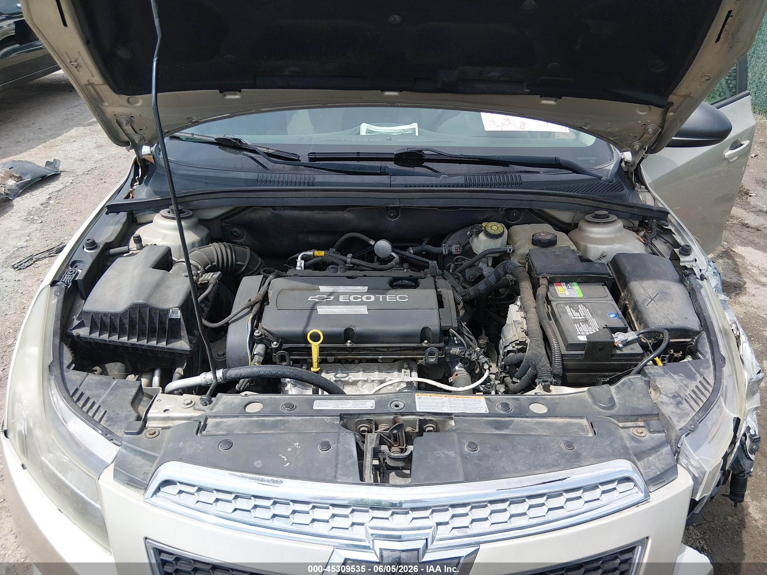 2014 Chevrolet Cruze Ls Auto Бежевый vin: 1G1PA5SH3E7354498