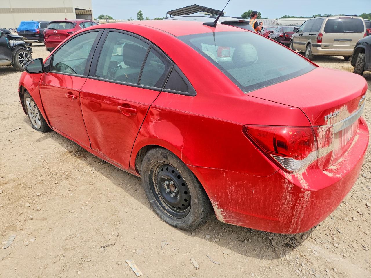 2014 Chevrolet Cruze Ls Red vin: 1G1PA5SH3E7363346