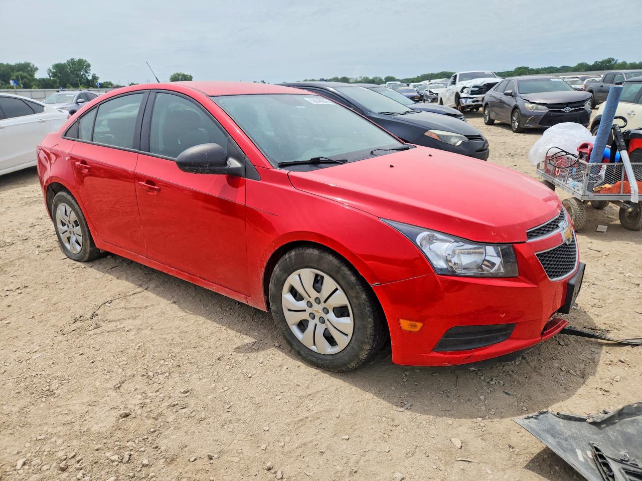 2014 Chevrolet Cruze Ls Red vin: 1G1PA5SH3E7363346