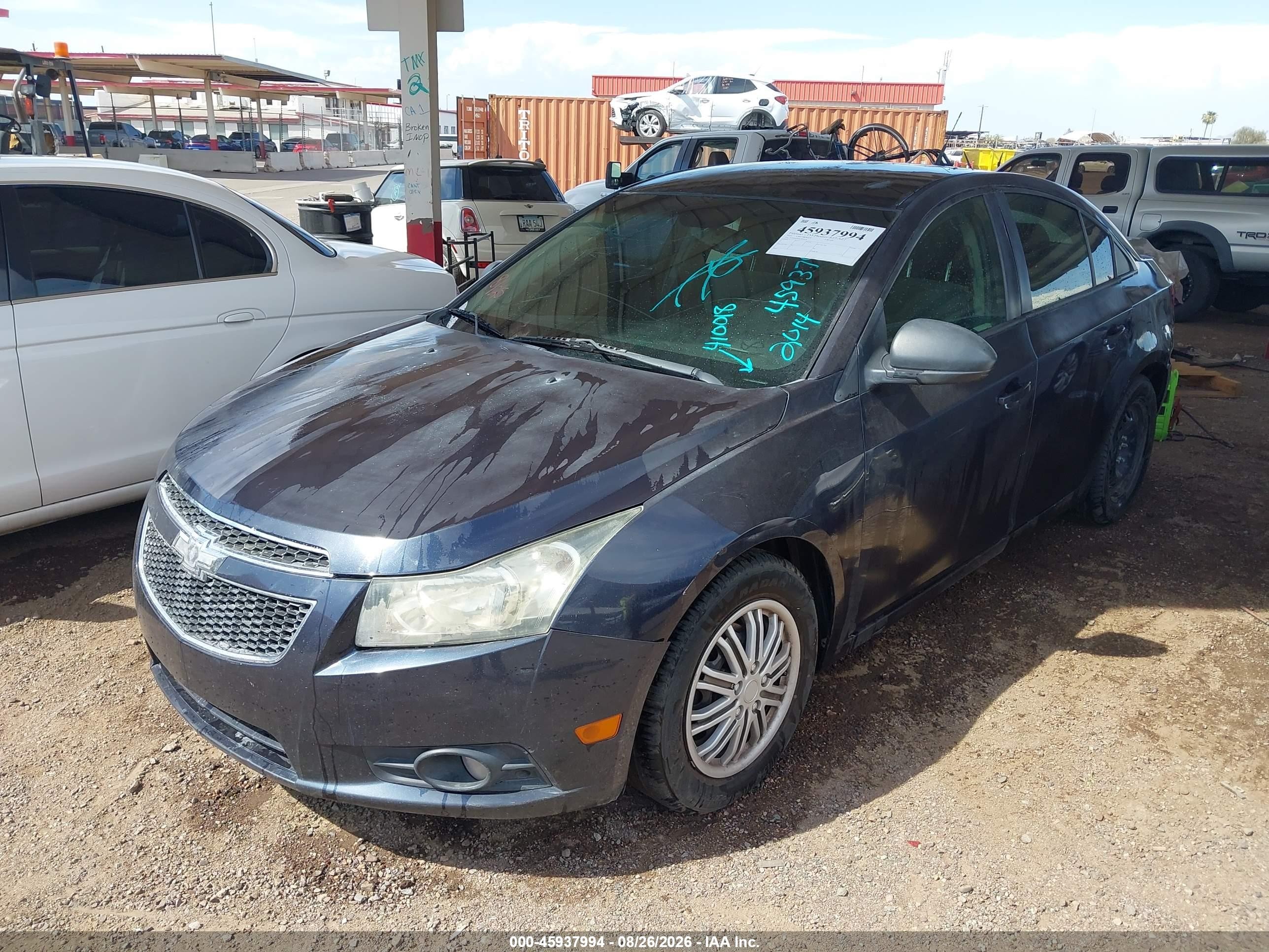 2014 Chevrolet Cruze Ls Auto Gray vin: 1G1PA5SH3E7410018