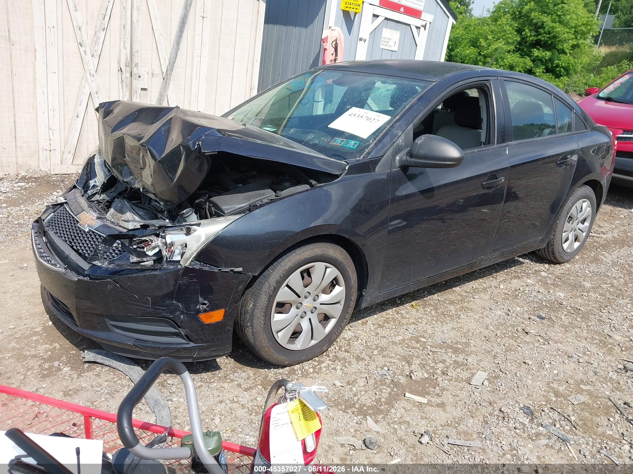 2014 Chevrolet Cruze Ls Auto Черный vin: 1G1PA5SH3E7434903