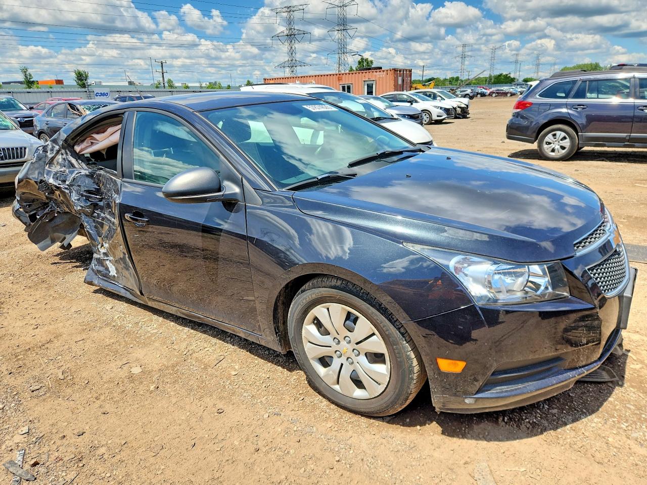 2014 Chevrolet Cruze Ls Black vin: 1G1PA5SH3E7438594