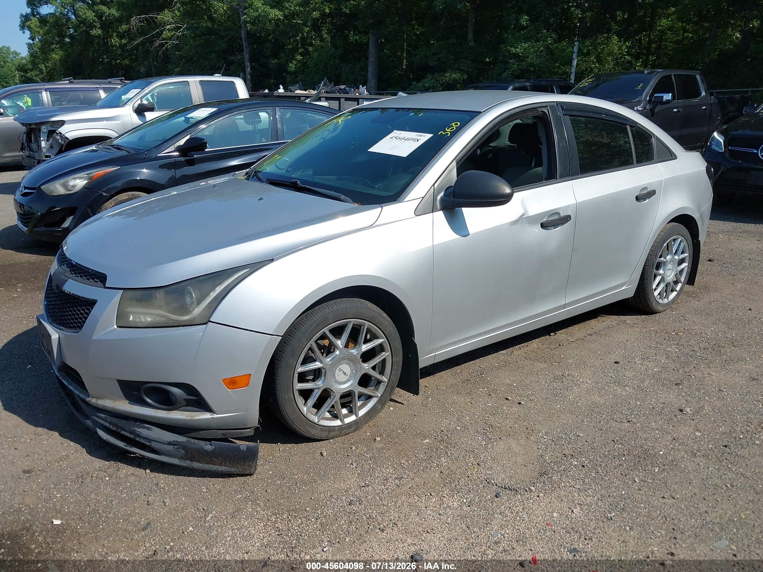 2014 Chevrolet Cruze Ls Auto Silver vin: 1G1PA5SH3E7463947