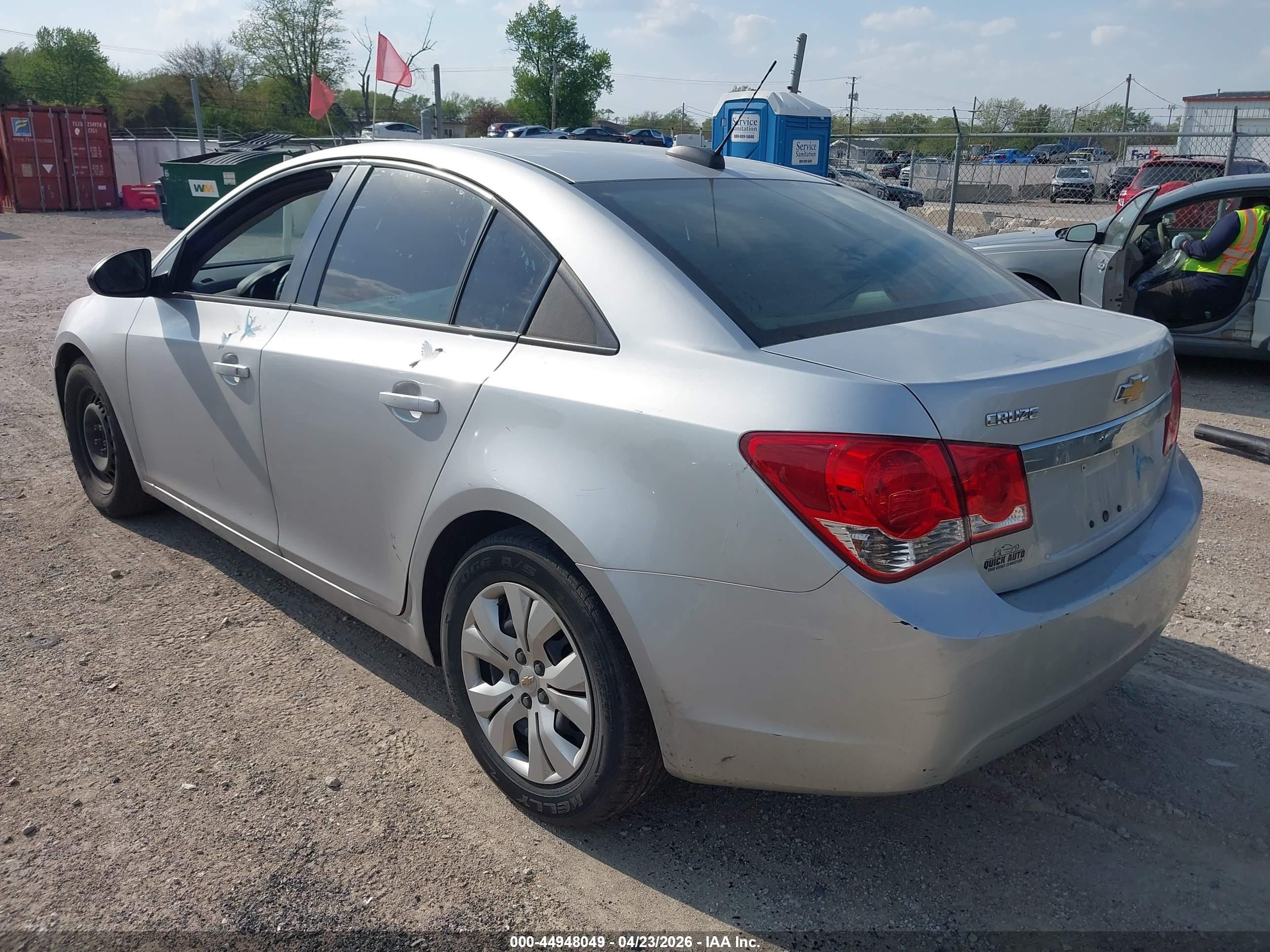 2015 Chevrolet Cruze Ls Auto Silver vin: 1G1PA5SH3F7190980