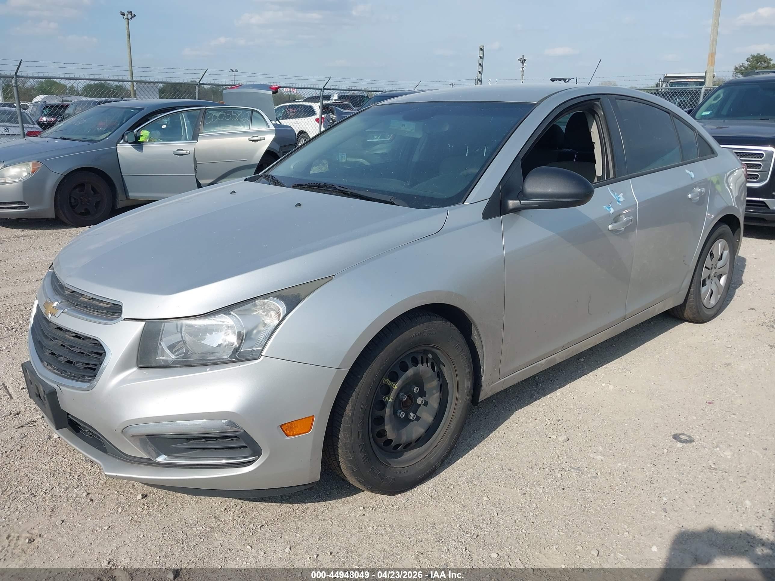 2015 Chevrolet Cruze Ls Auto Silver vin: 1G1PA5SH3F7190980