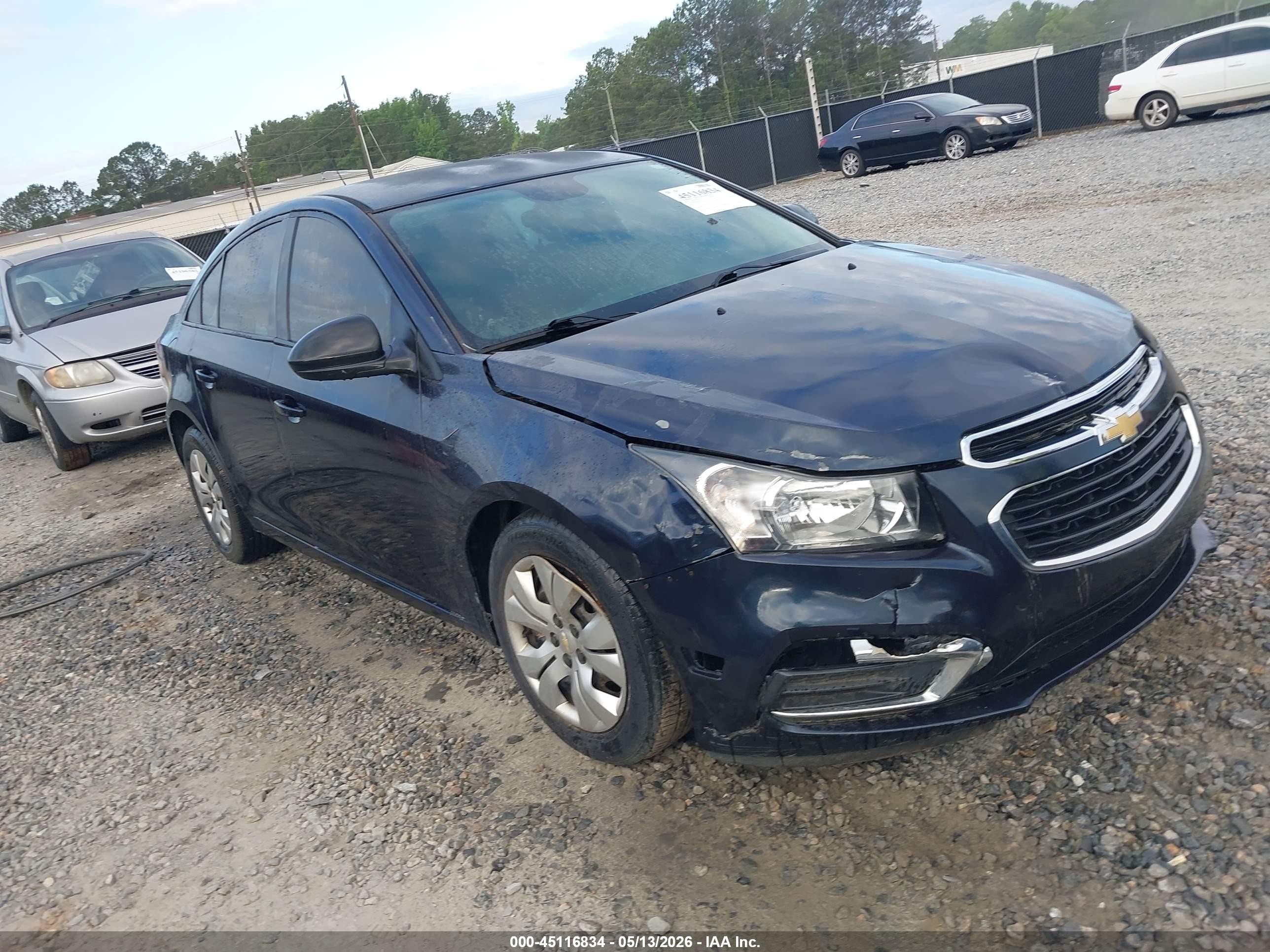 2015 Chevrolet Cruze Ls Auto Blue vin: 1G1PA5SH3F7252071