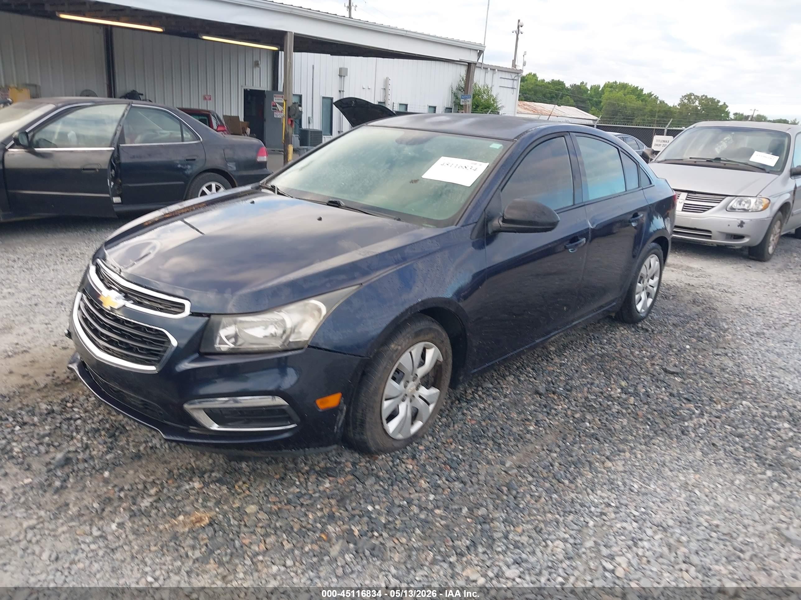 2015 Chevrolet Cruze Ls Auto Blue vin: 1G1PA5SH3F7252071