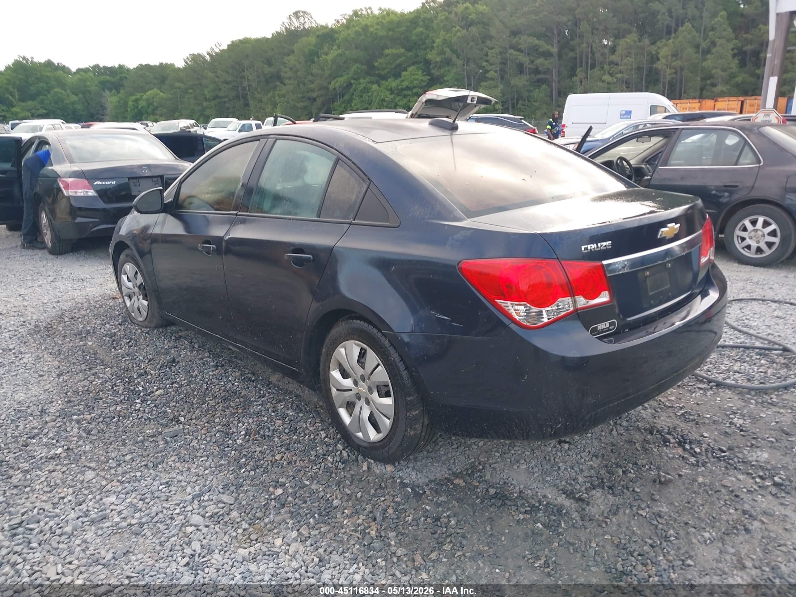 2015 Chevrolet Cruze Ls Auto Blue vin: 1G1PA5SH3F7252071