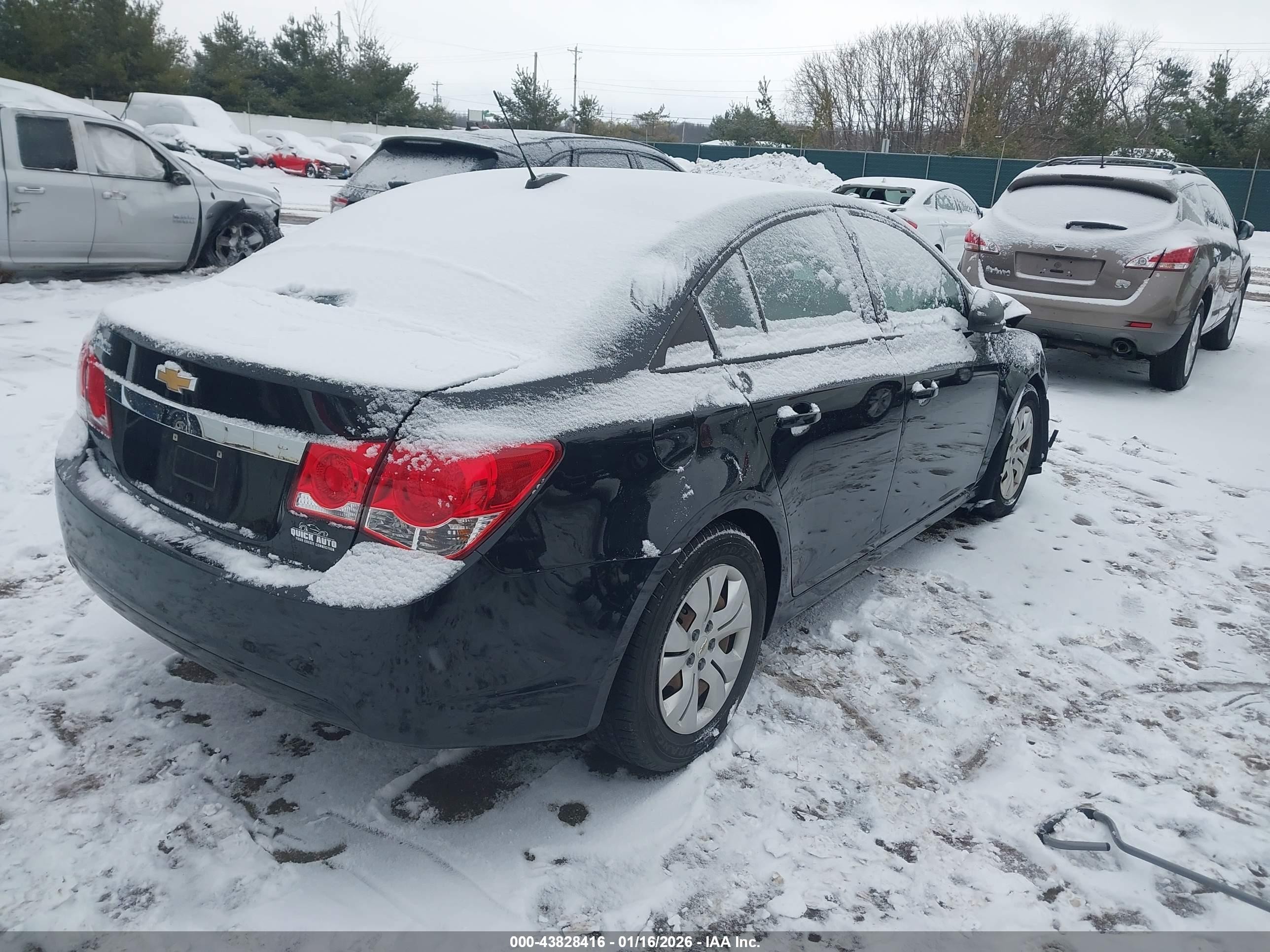 2015 Chevrolet Cruze Ls Auto Black vin: 1G1PA5SH3F7296832