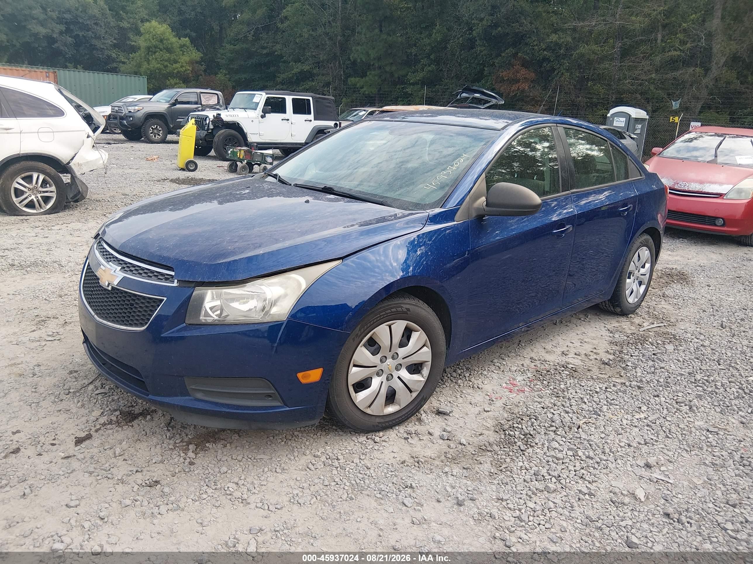 2013 Chevrolet Cruze Ls Синий vin: 1G1PA5SH4D7102631