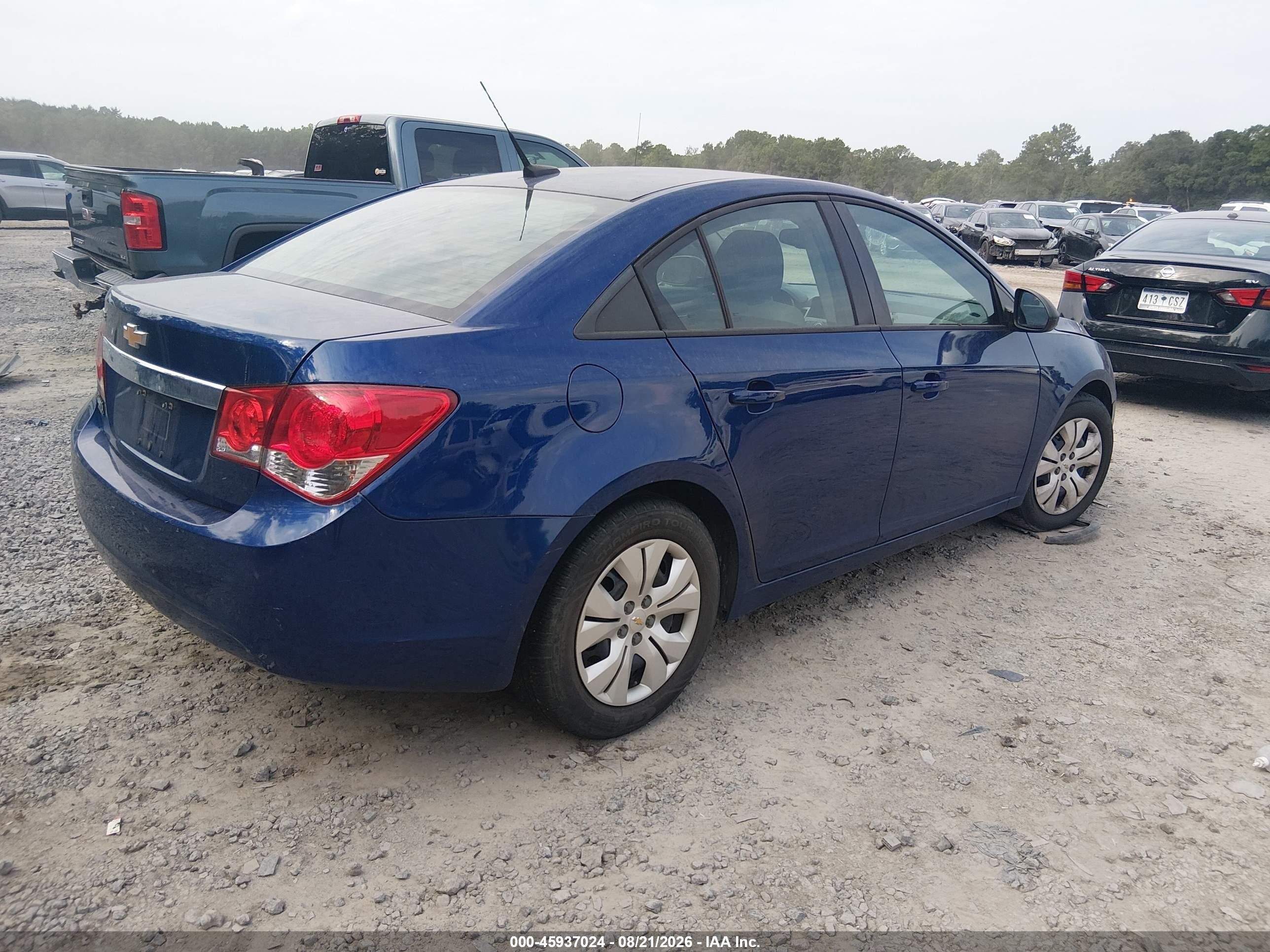 2013 Chevrolet Cruze Ls Синий vin: 1G1PA5SH4D7102631
