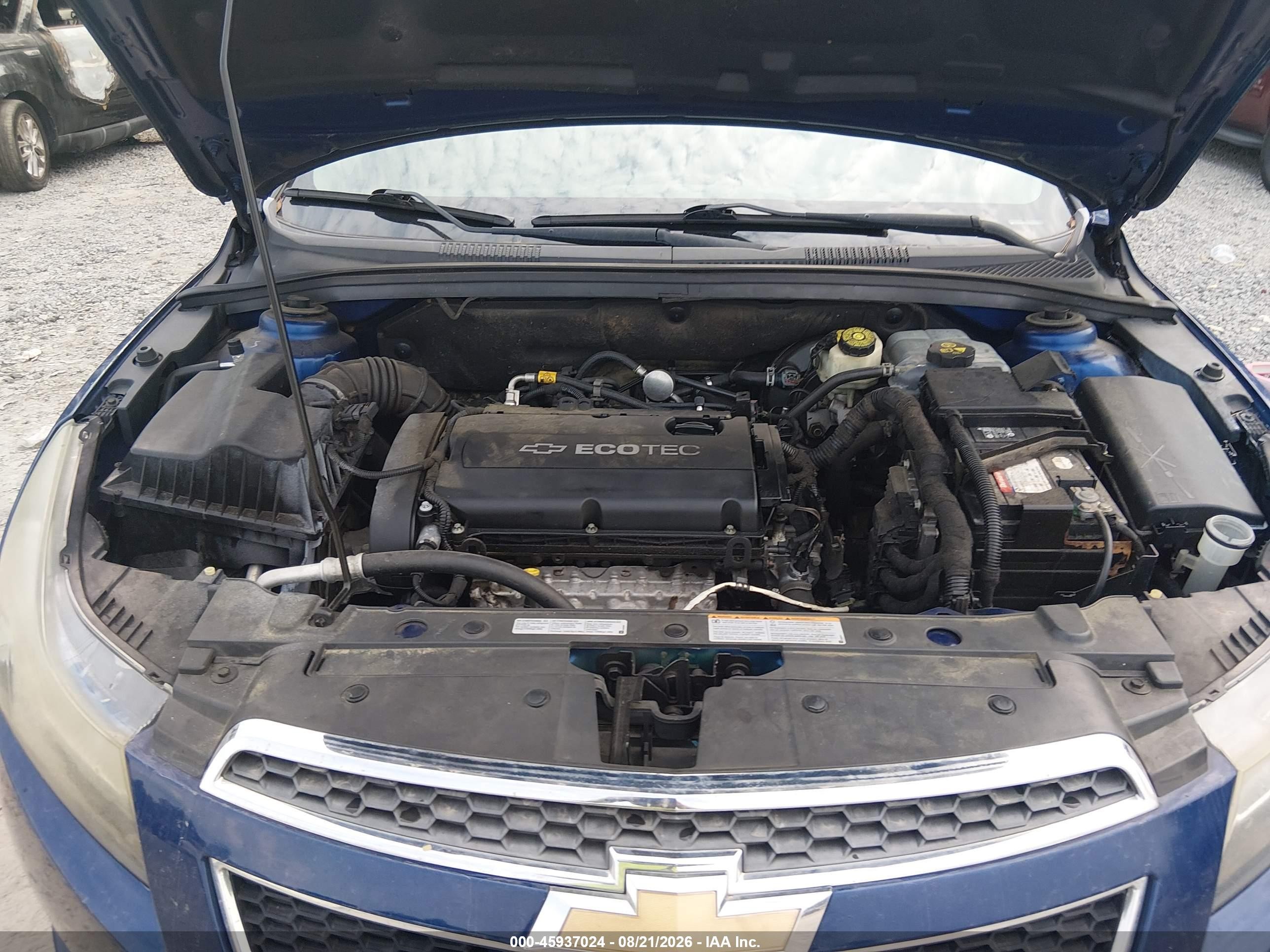 2013 Chevrolet Cruze Ls Синий vin: 1G1PA5SH4D7102631
