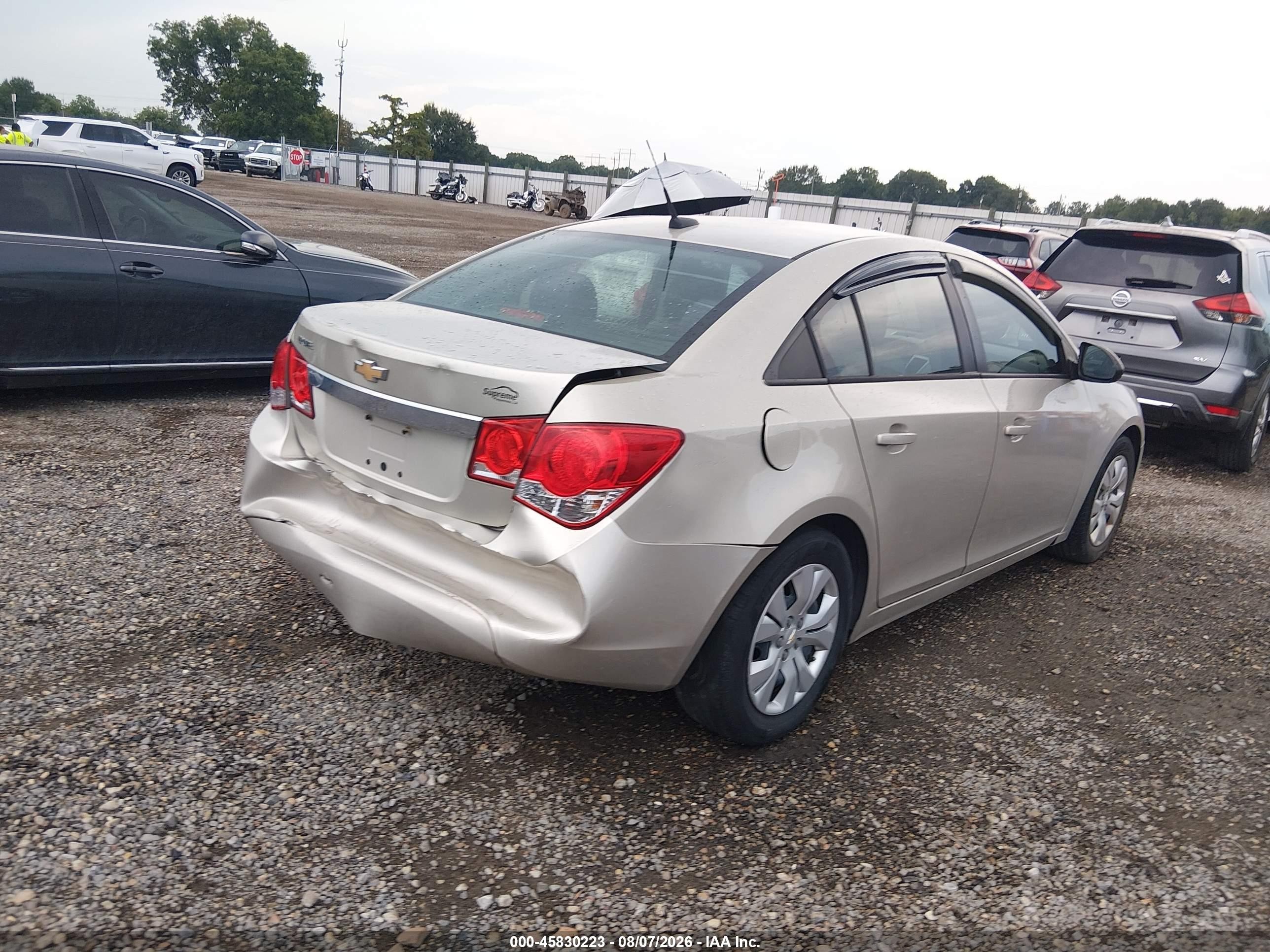 2013 Chevrolet Cruze Ls Auto Tan vin: 1G1PA5SH4D7243912