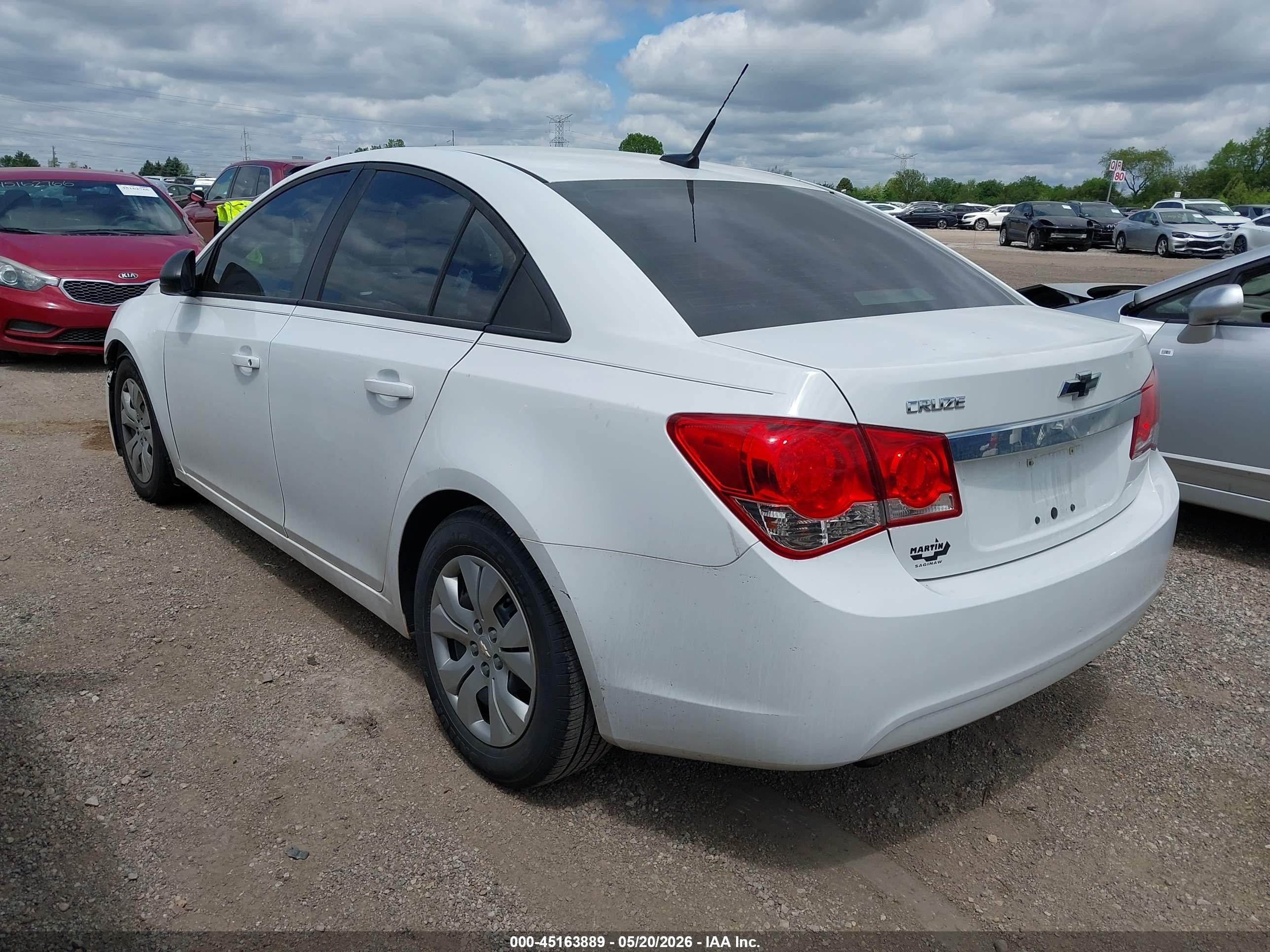 2014 Chevrolet Cruze Ls Auto White vin: 1G1PA5SH4E7171482