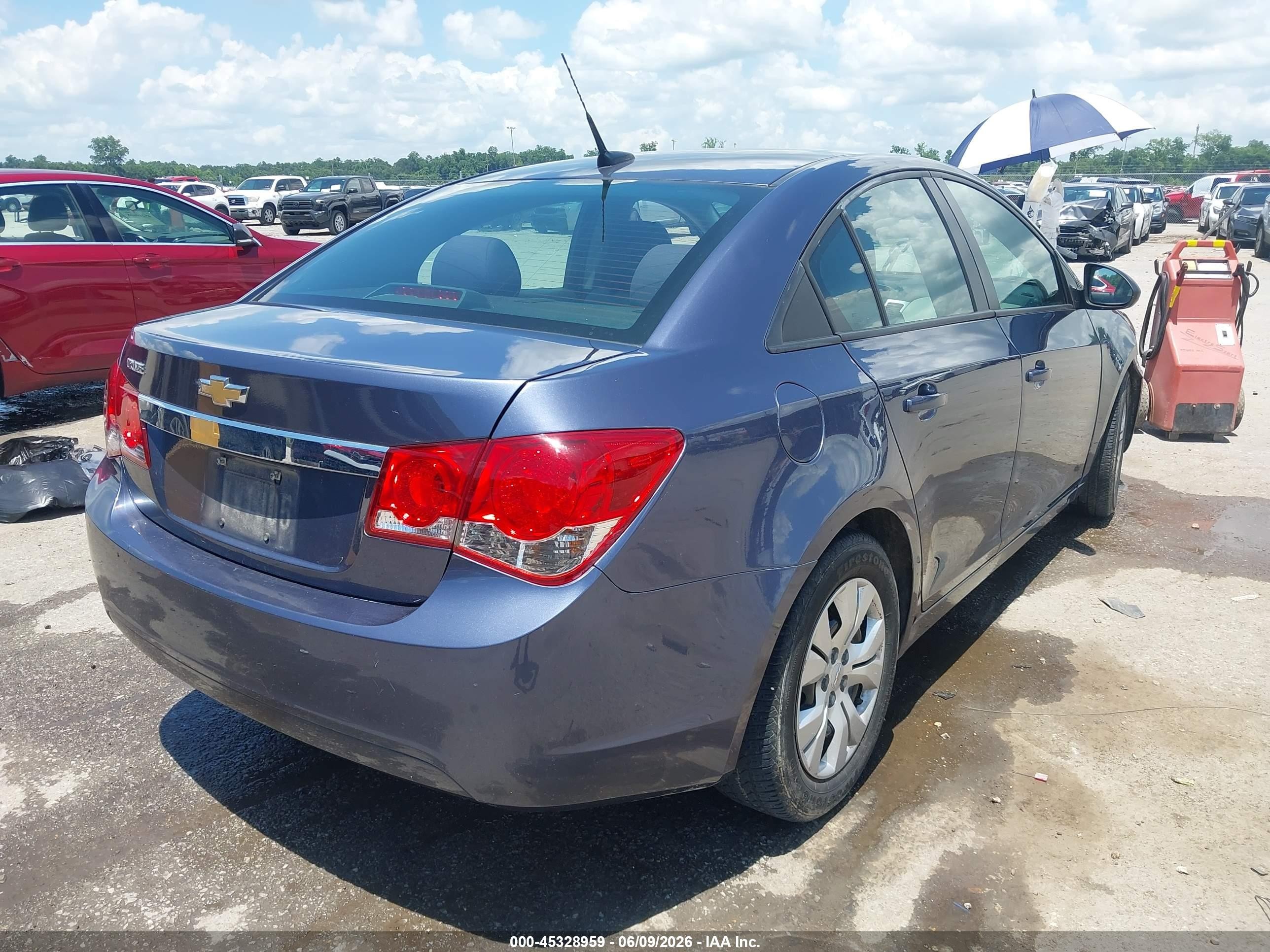 2014 Chevrolet Cruze Ls Auto Blue vin: 1G1PA5SH4E7243717
