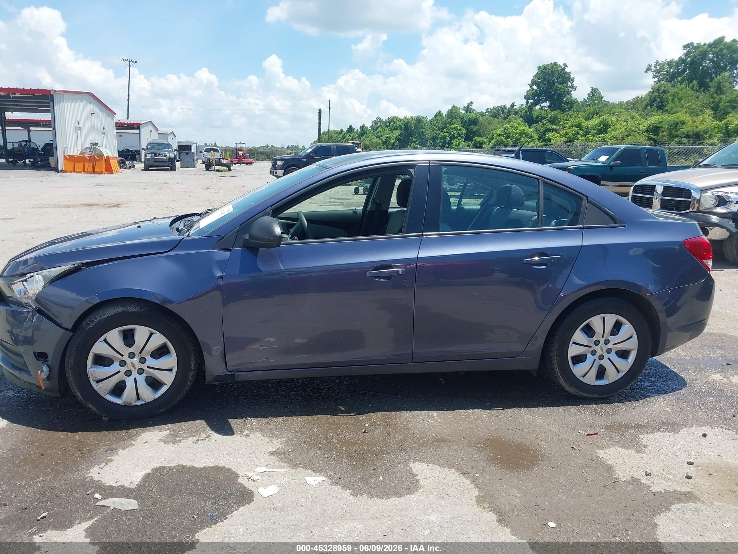 2014 Chevrolet Cruze Ls Auto Blue vin: 1G1PA5SH4E7243717