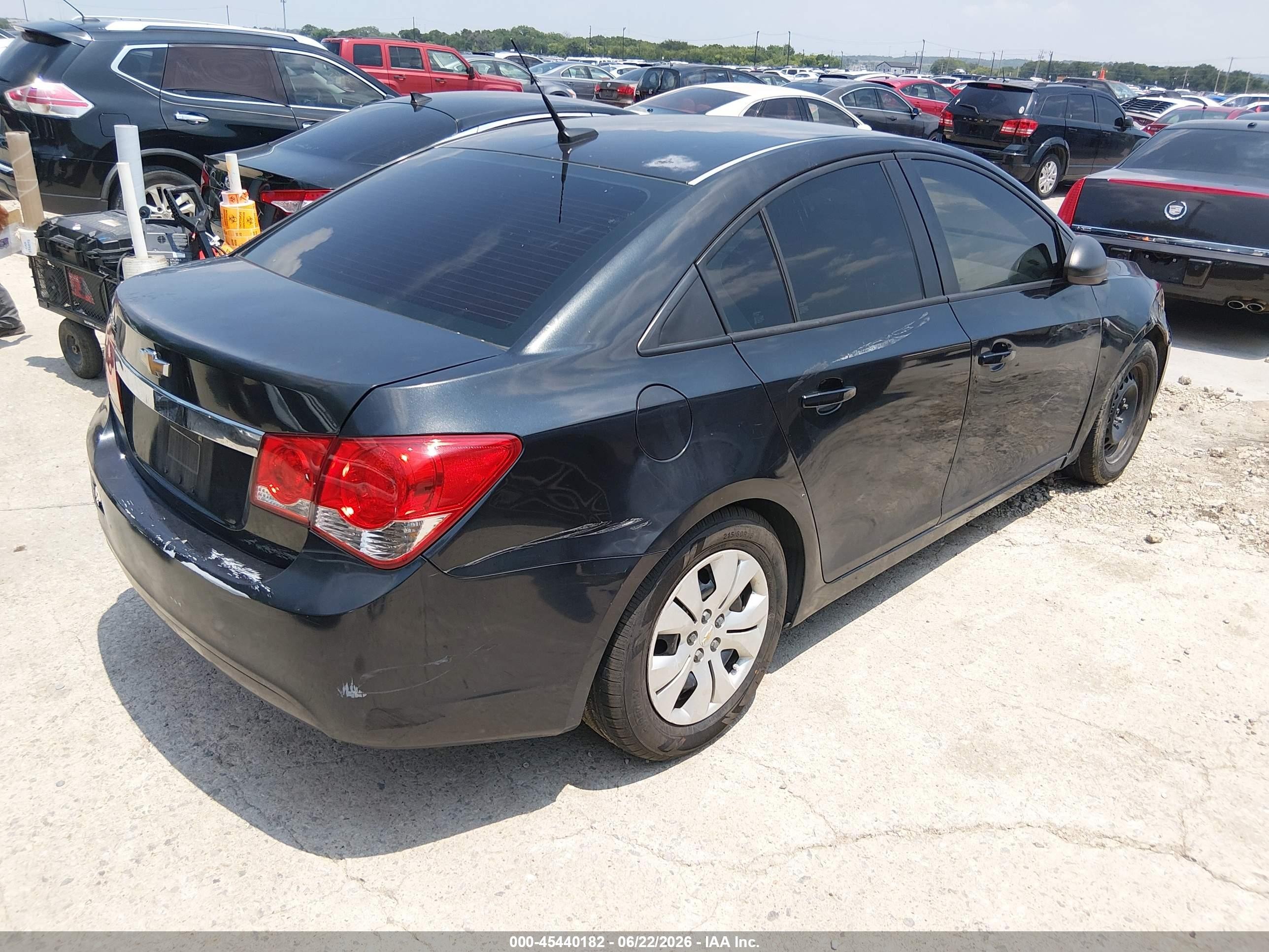 2014 Chevrolet Cruze Ls Auto Black vin: 1G1PA5SH4E7245659