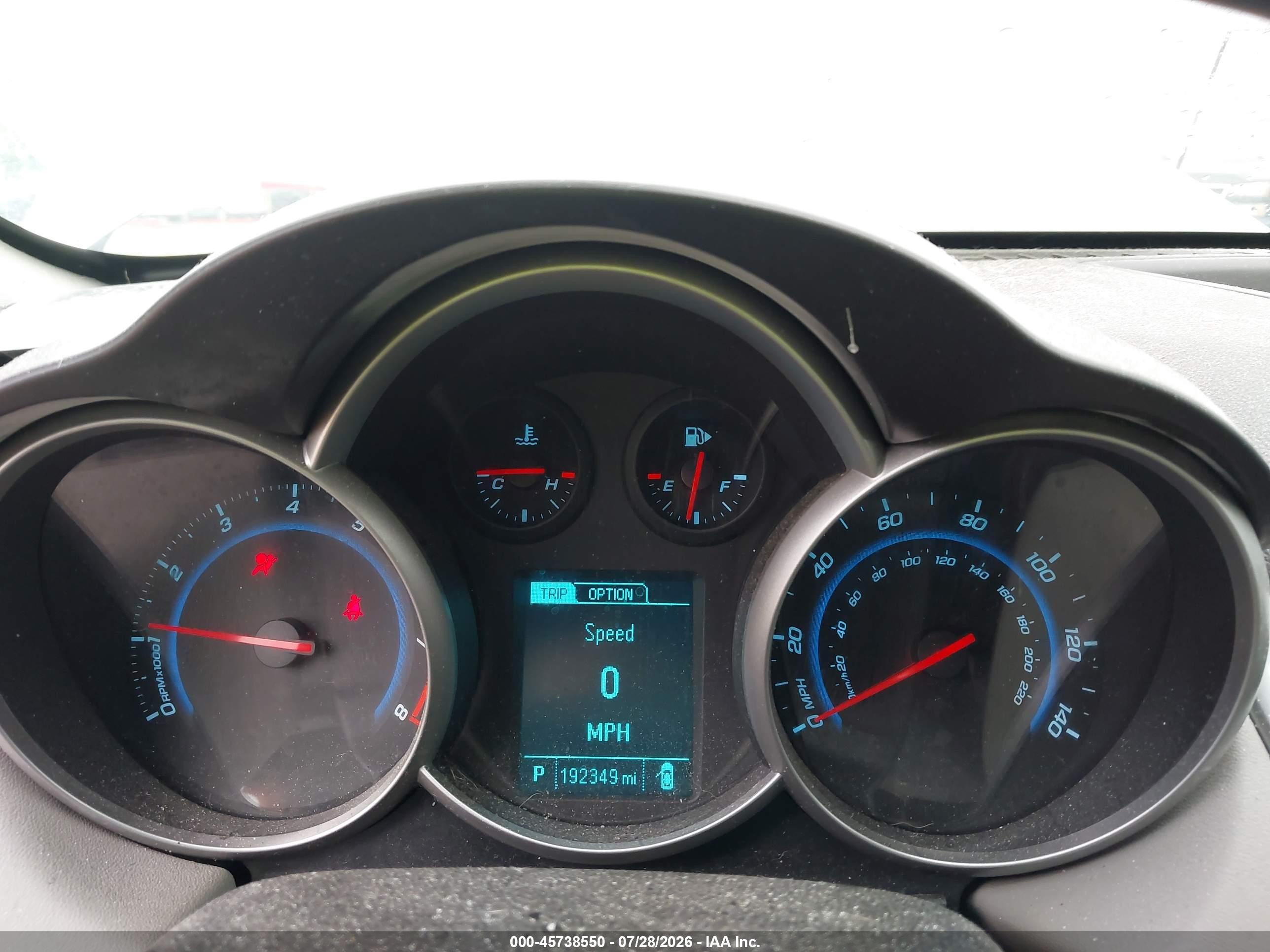 2014 Chevrolet Cruze Ls Auto Серебряный vin: 1G1PA5SH4E7483902