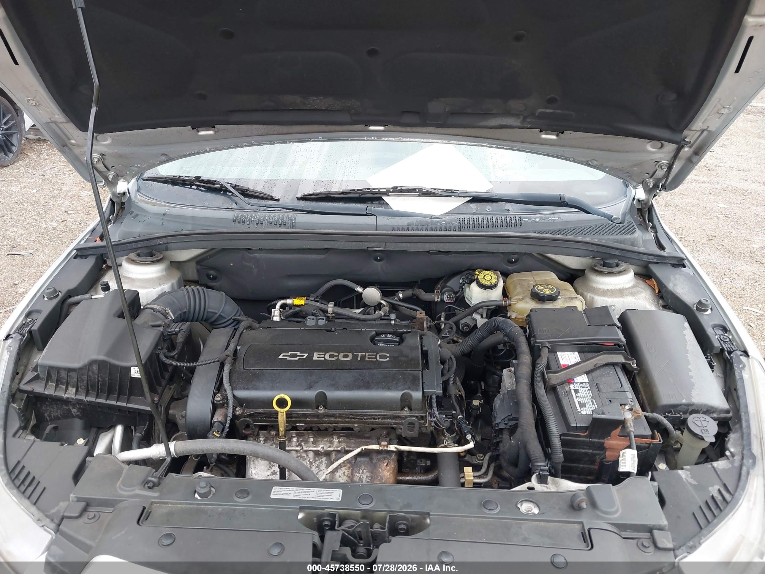 2014 Chevrolet Cruze Ls Auto Серебряный vin: 1G1PA5SH4E7483902